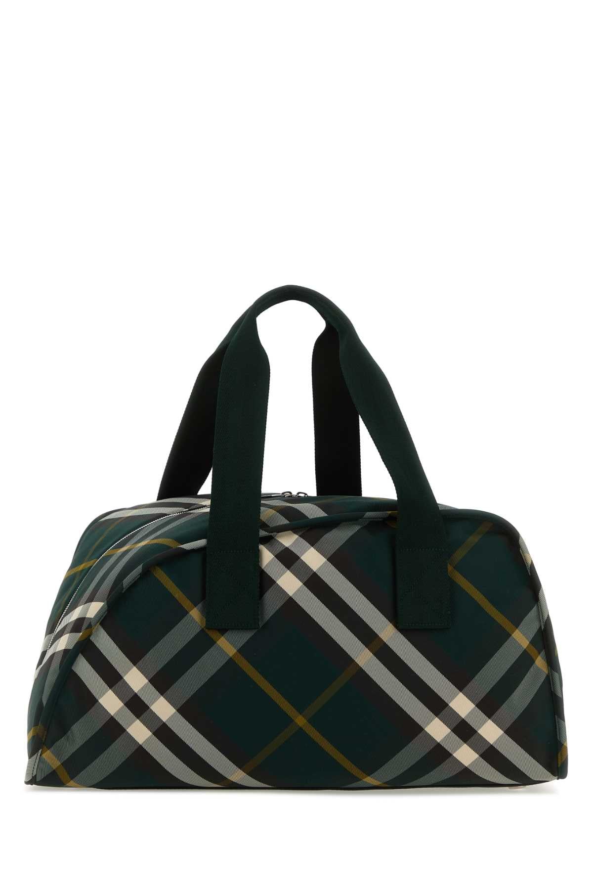 Burberry Men Printed Nylon Shield Travel Bag BURBERRY