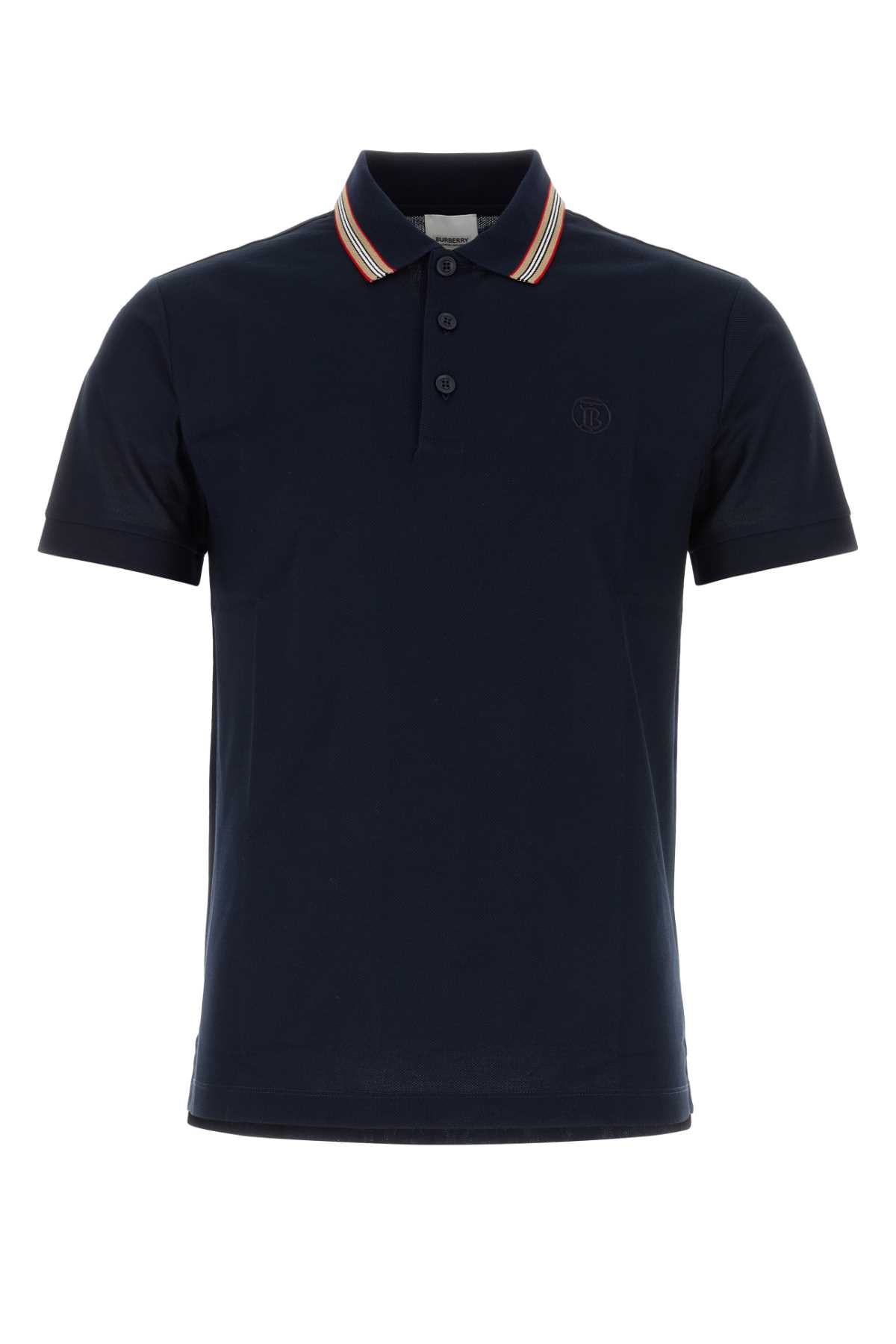 Burberry Men Midnight Blue Piquet Polo Shirt BURBERRY
