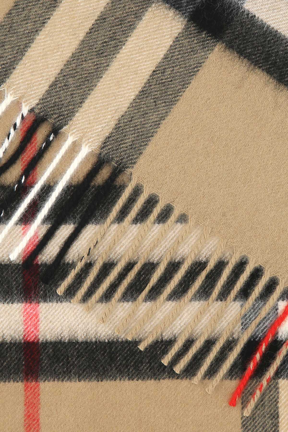 Burberry Unisex Embroidered Cashmere Scarf BURBERRY