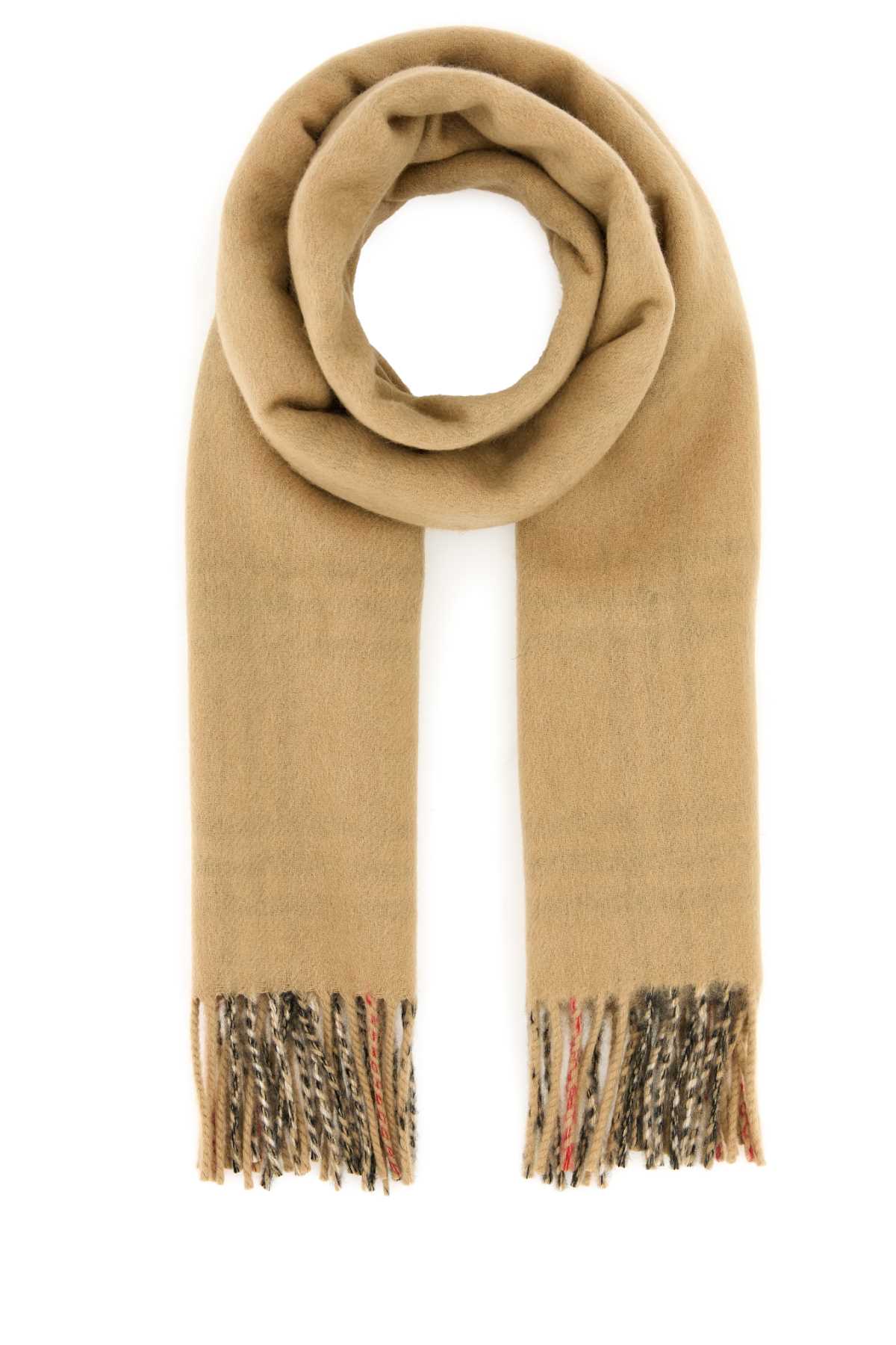 Burberry Unisex Beige Cashmere Reversible Scarf BURBERRY