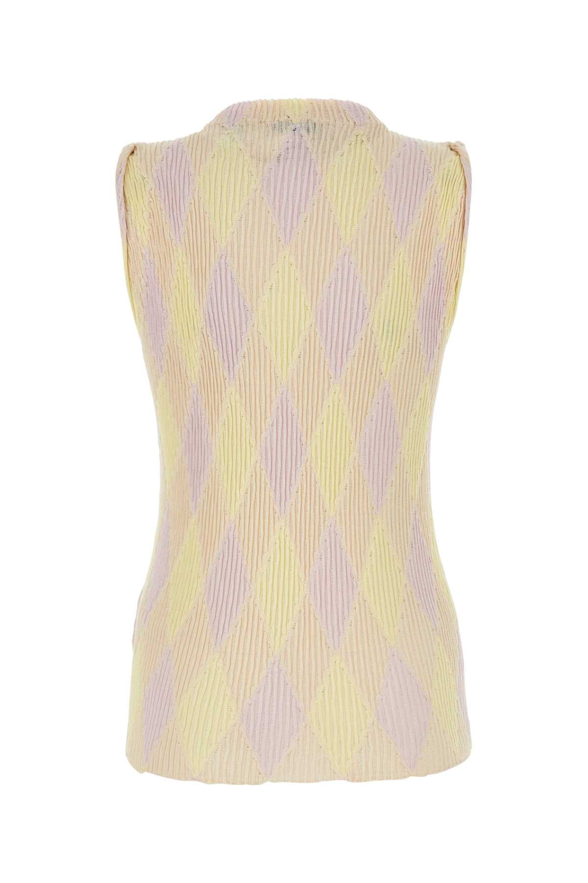 Burberry Women Embroidered Cotton Blend Top BURBERRY