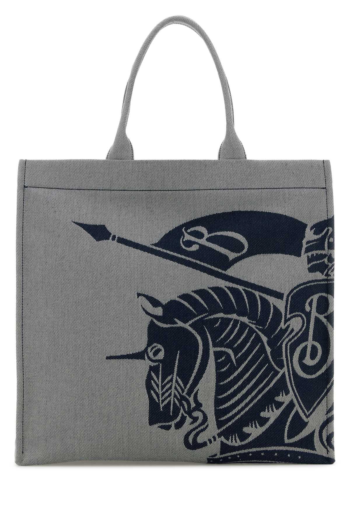 Burberry Men Embroidered Canvas Shopping Bag BURBERRY