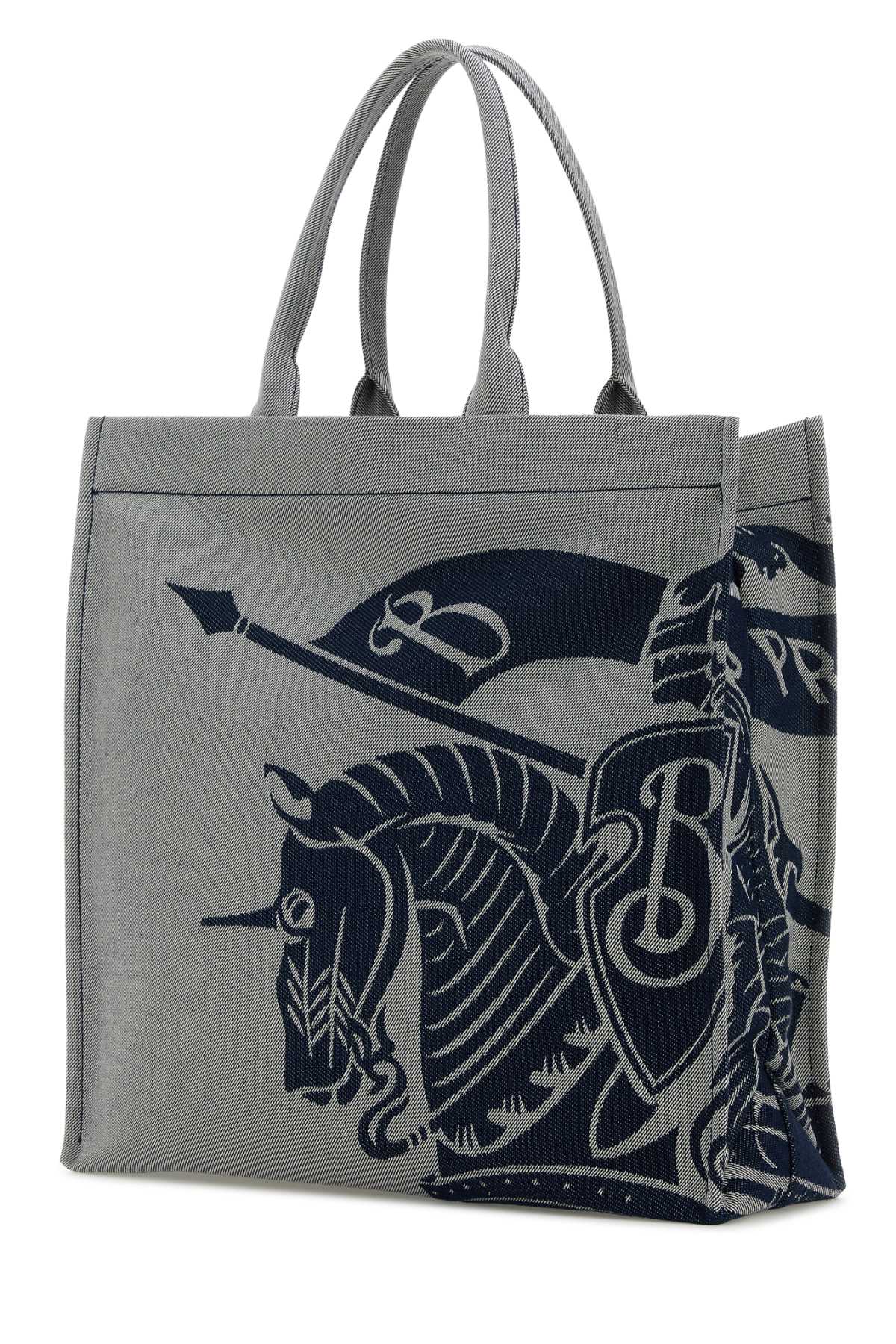 Burberry Men Embroidered Canvas Shopping Bag BURBERRY