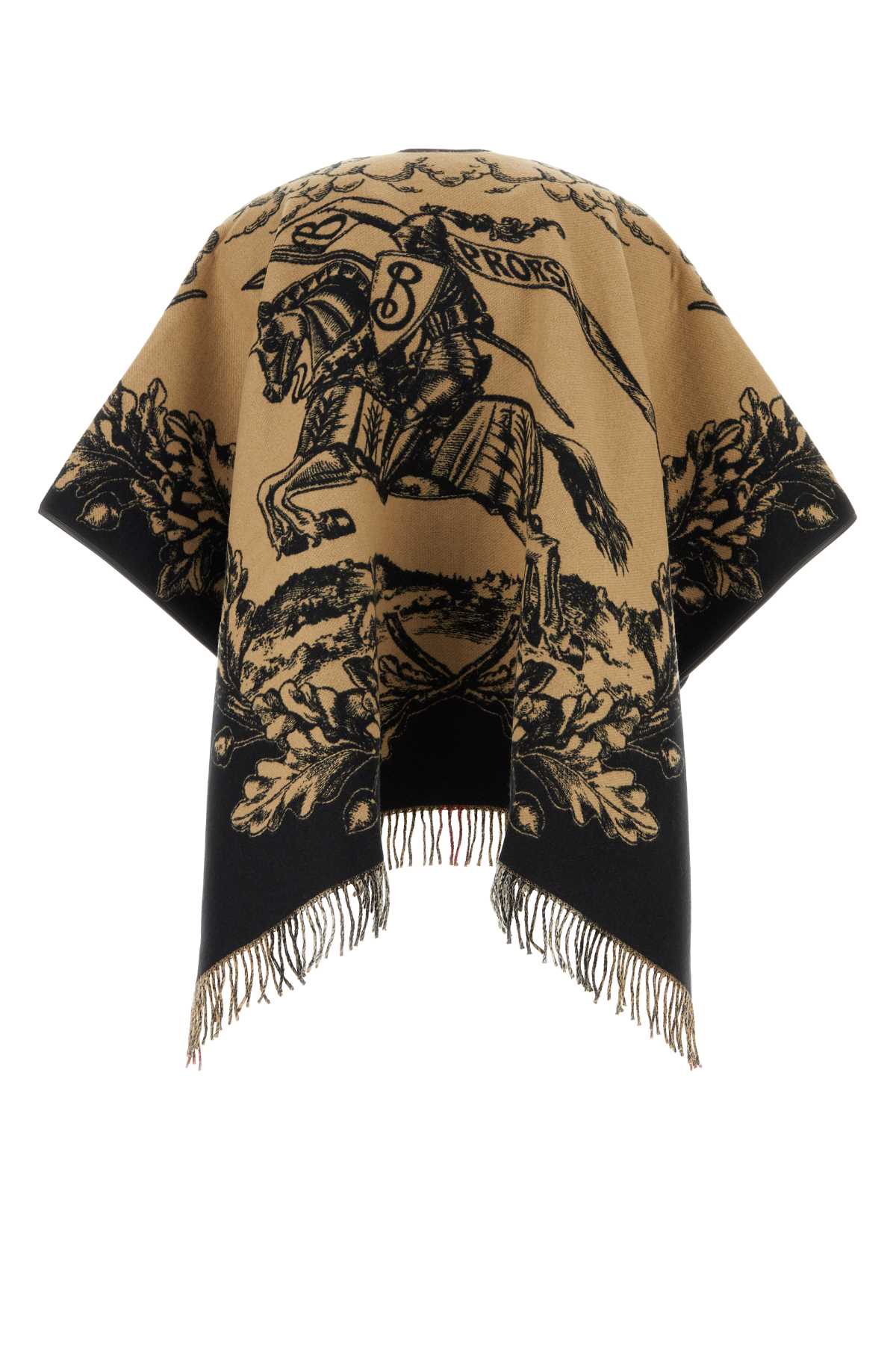 Burberry Unisex Embroidered Wool Reversible Cape BURBERRY