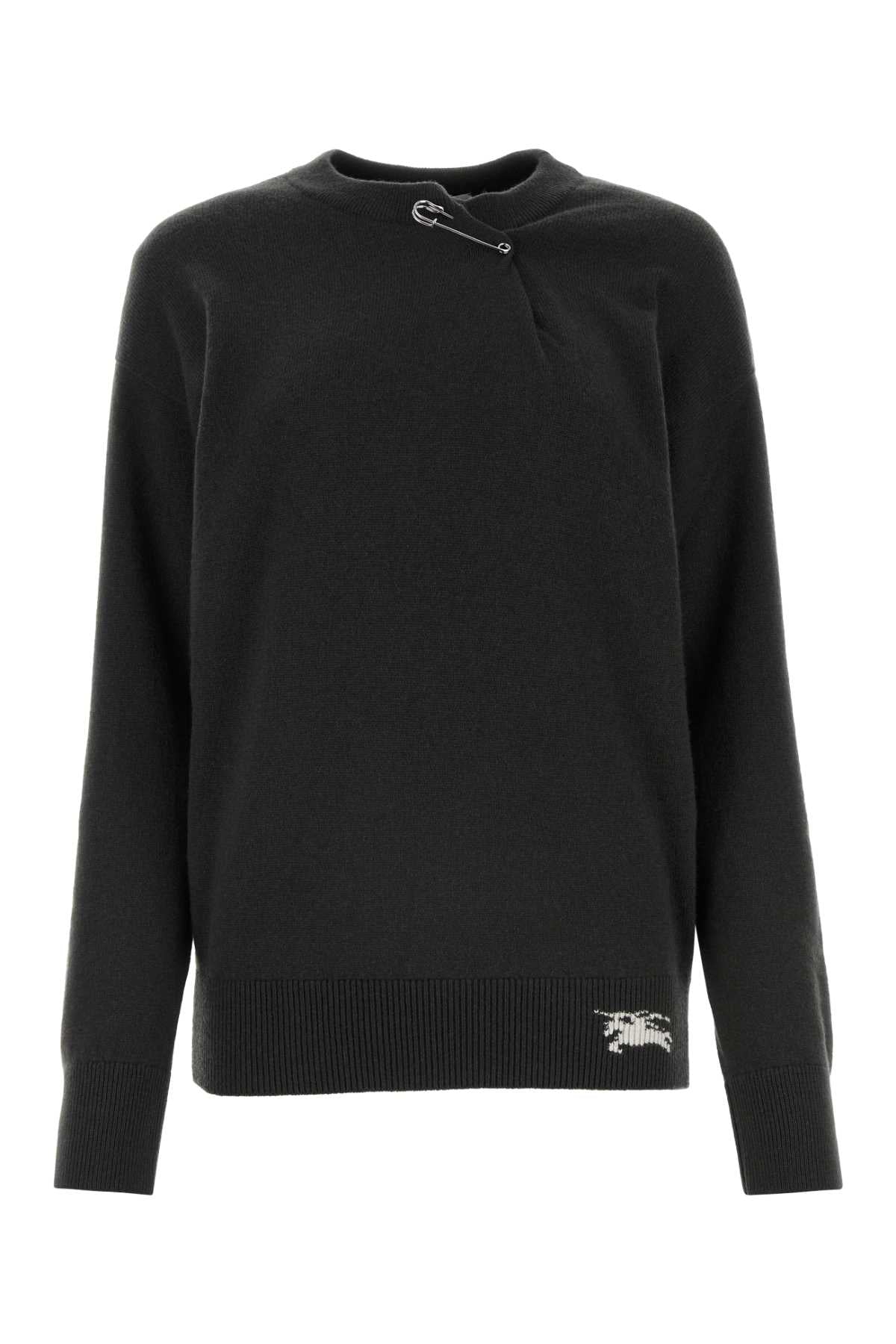 Burberry Women Anthracite Cashmere Sweater BURBERRY