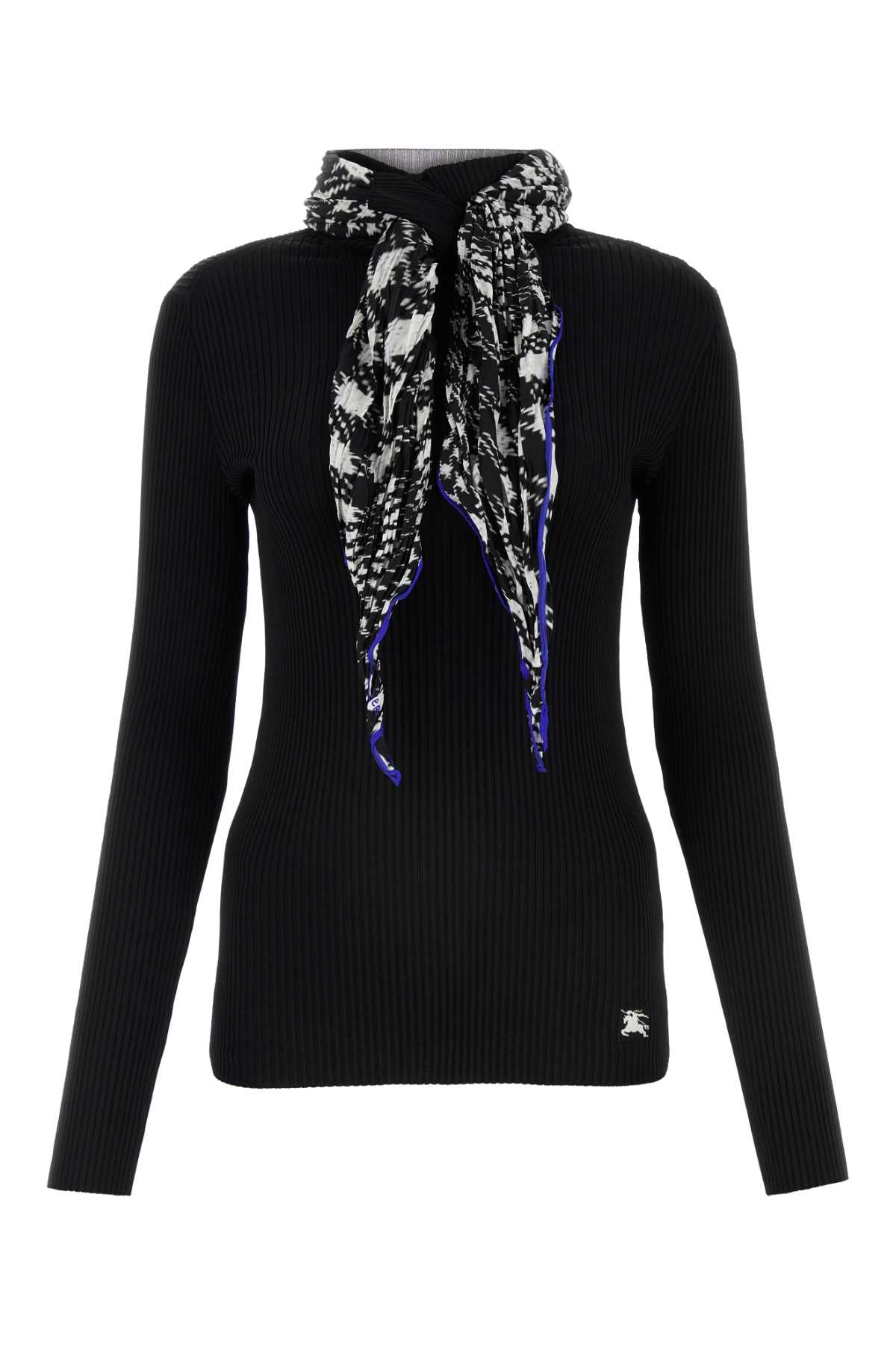 Burberry Women Black Viscose Blend Sweater BURBERRY