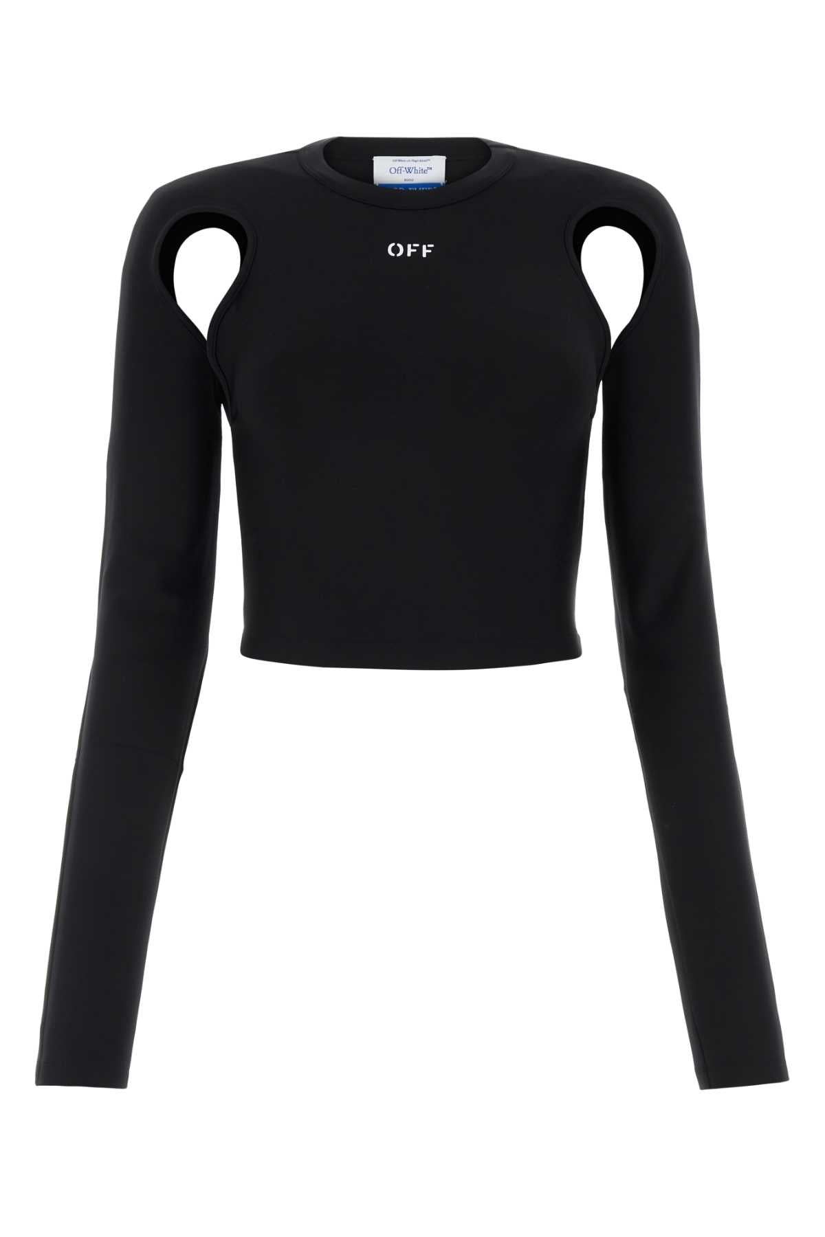 Off White Women Black Stretch Nylon Top OFF-WHITE