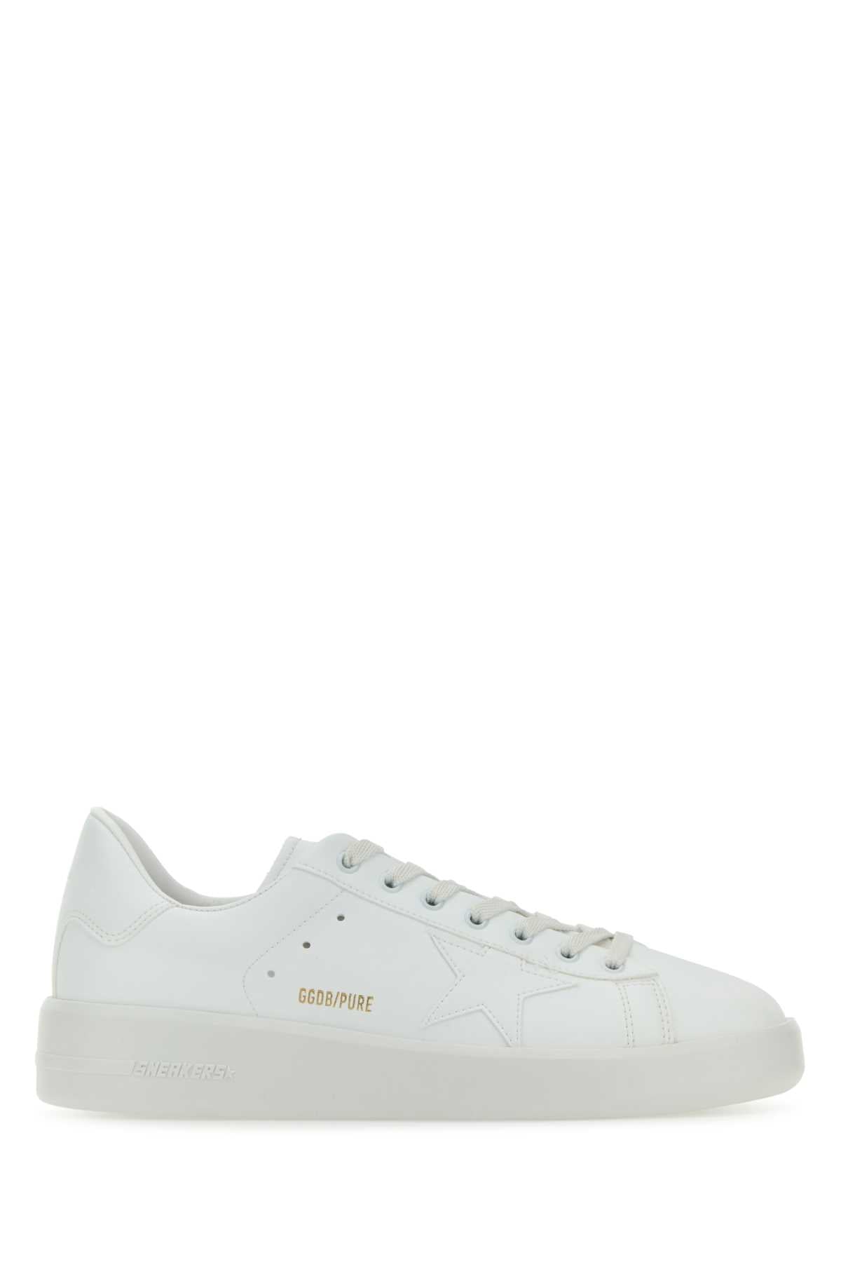 Golden Goose Deluxe Brand Men White Leather Pure New Sneakers GOLDEN GOOSE