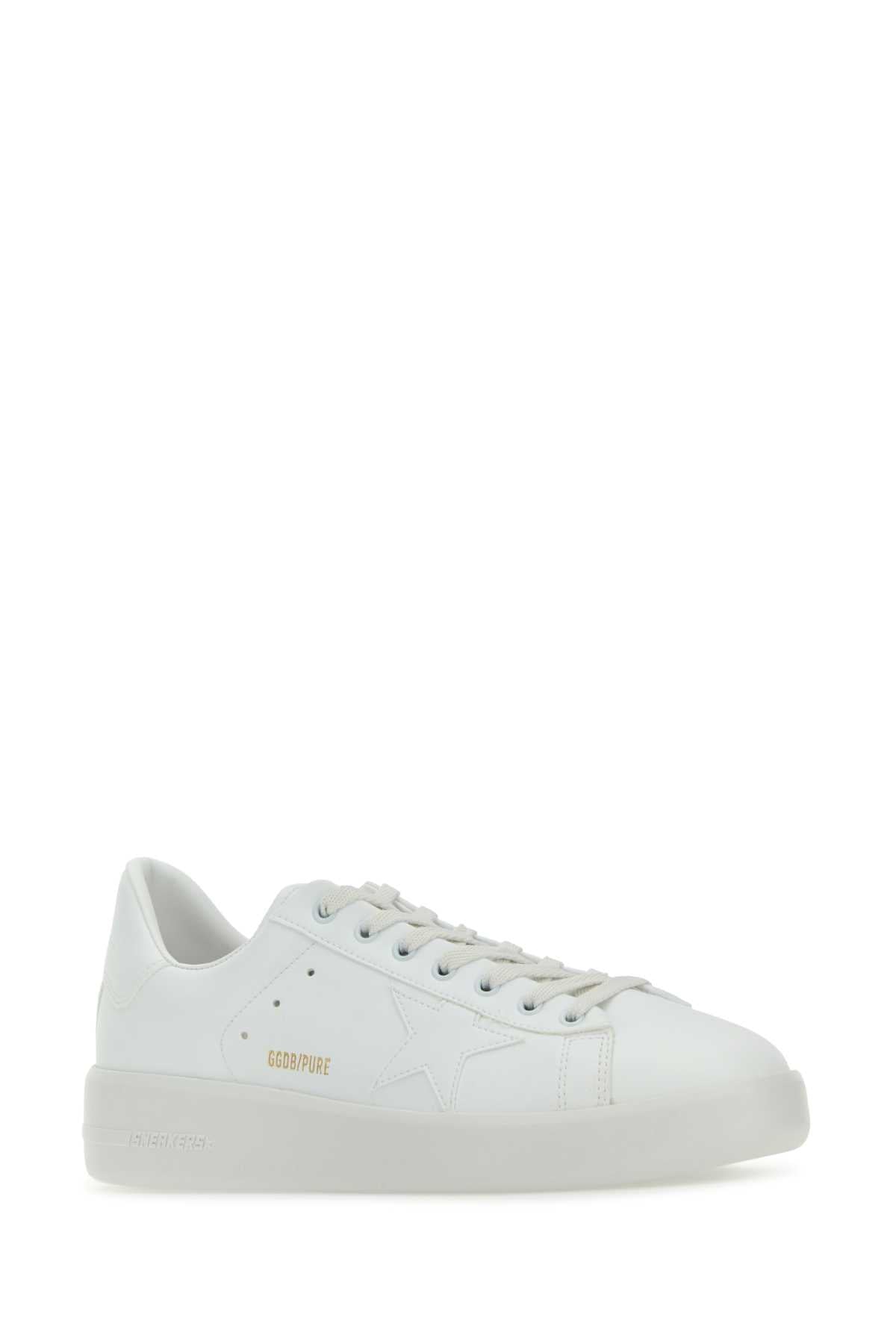 Golden Goose Deluxe Brand Men White Leather Pure New Sneakers GOLDEN GOOSE