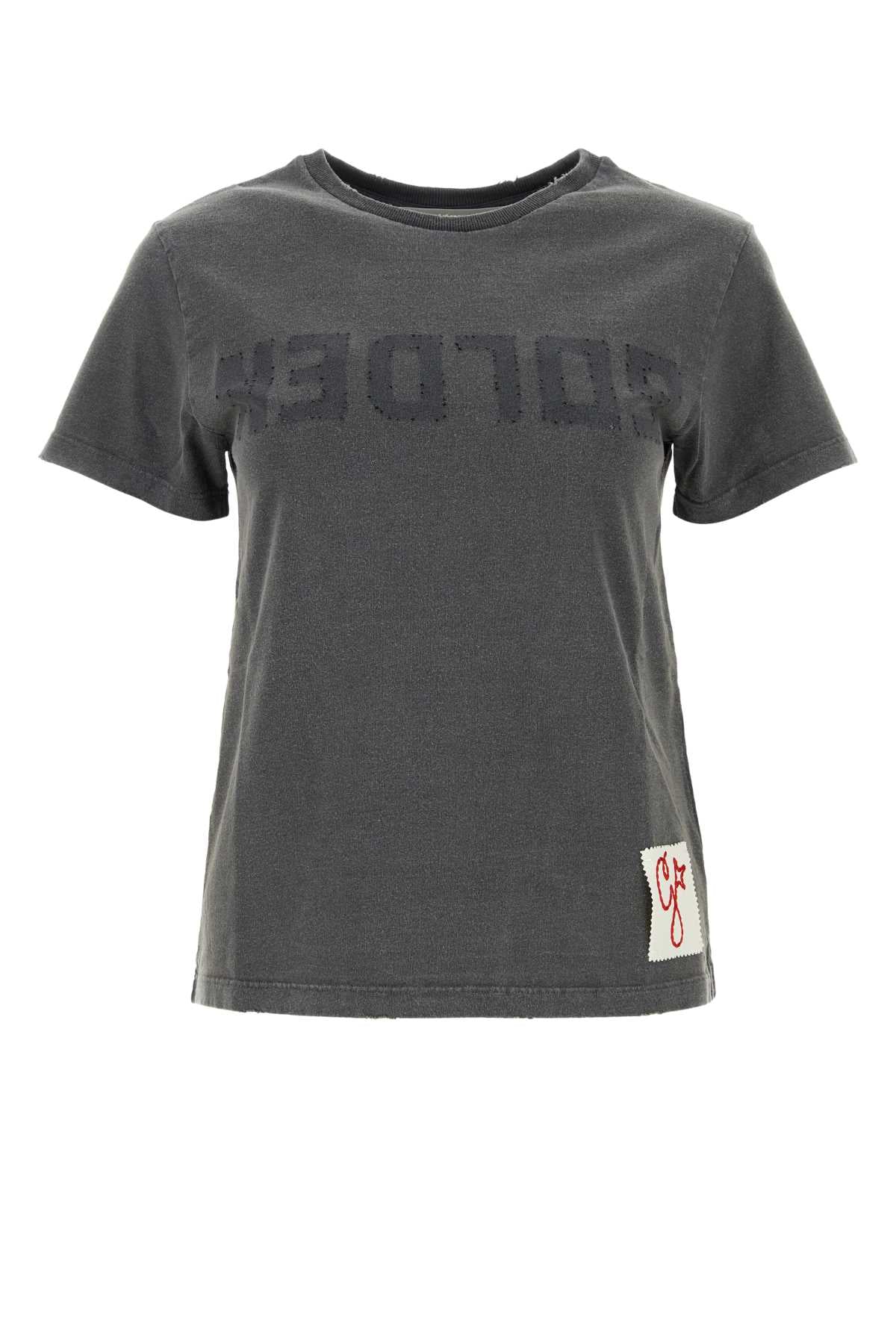 Golden Goose Deluxe Brand Women Anthracite Cotton Doris T-Shirt GOLDEN GOOSE