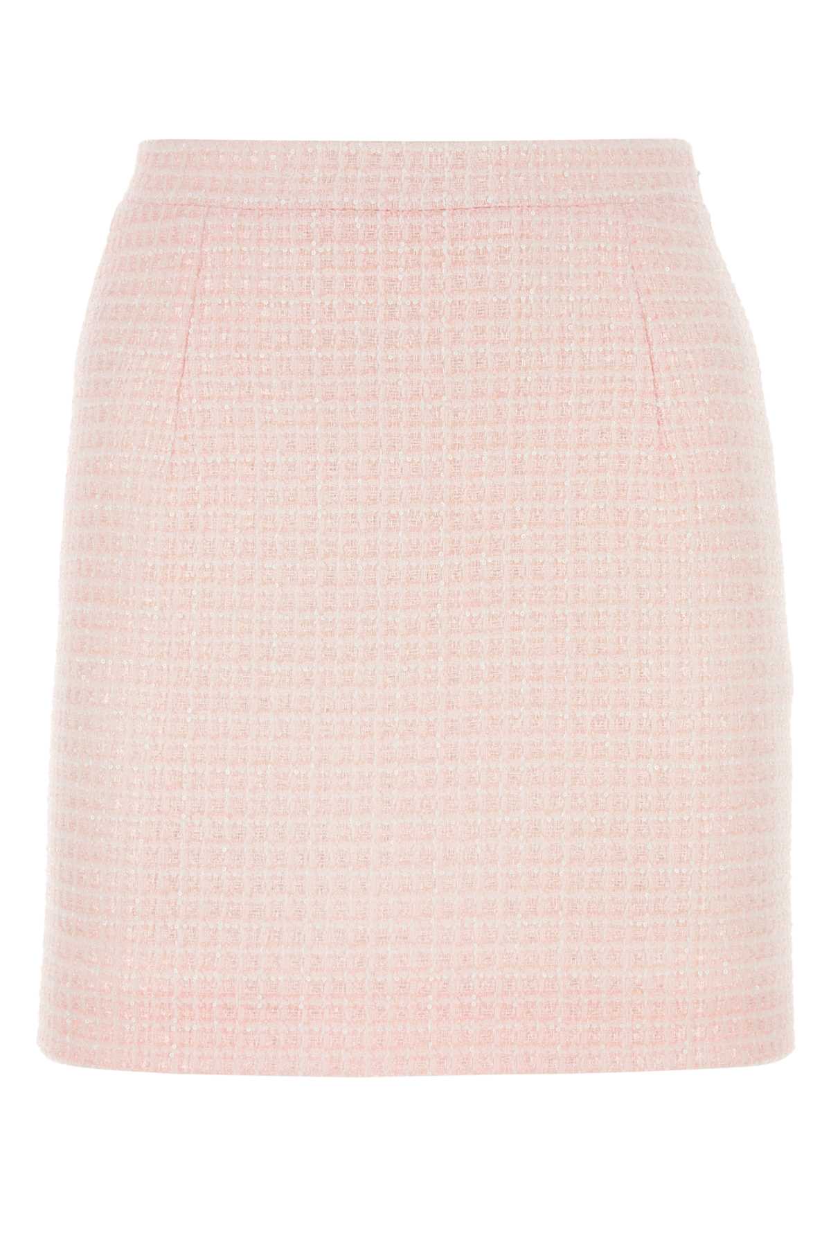 Alessandra Rich Women Pink Tweed Mini Skirt ALESSANDRA RICH
