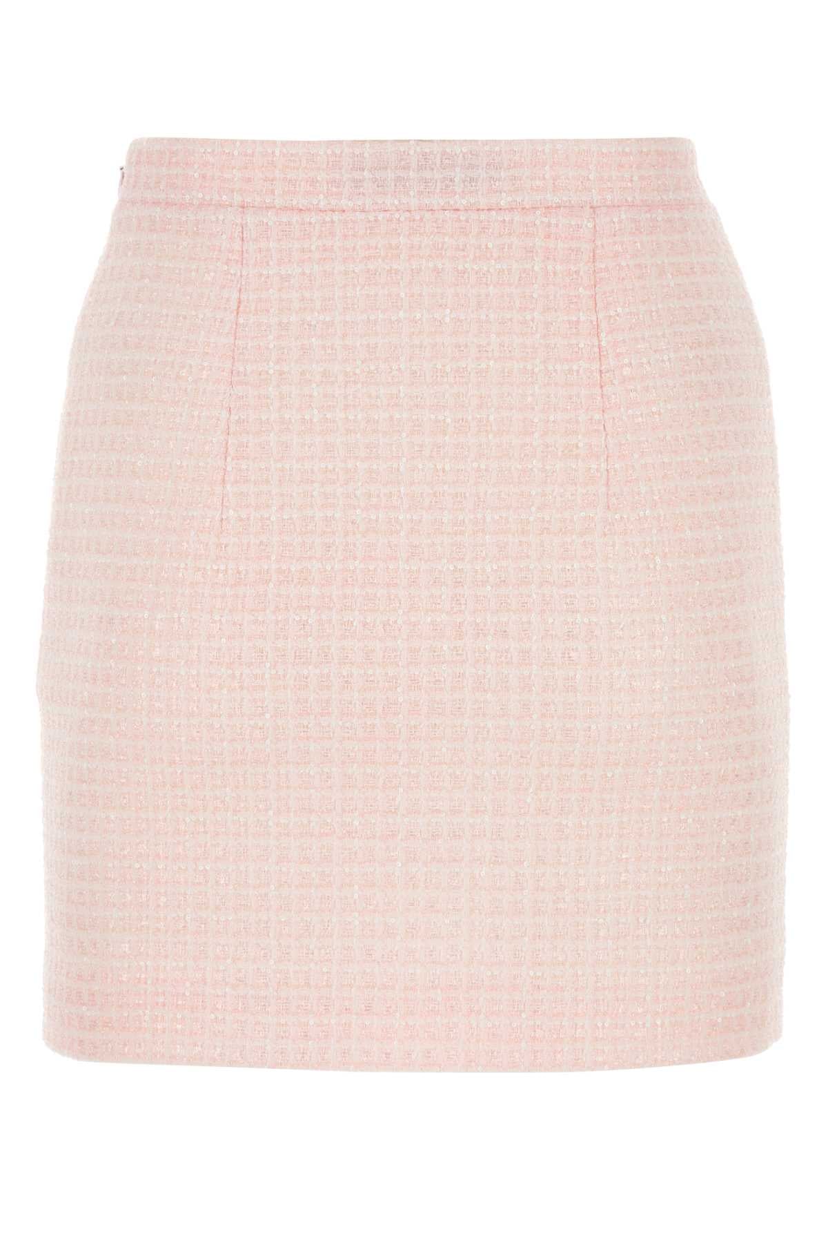Alessandra Rich Women Pink Tweed Mini Skirt ALESSANDRA RICH
