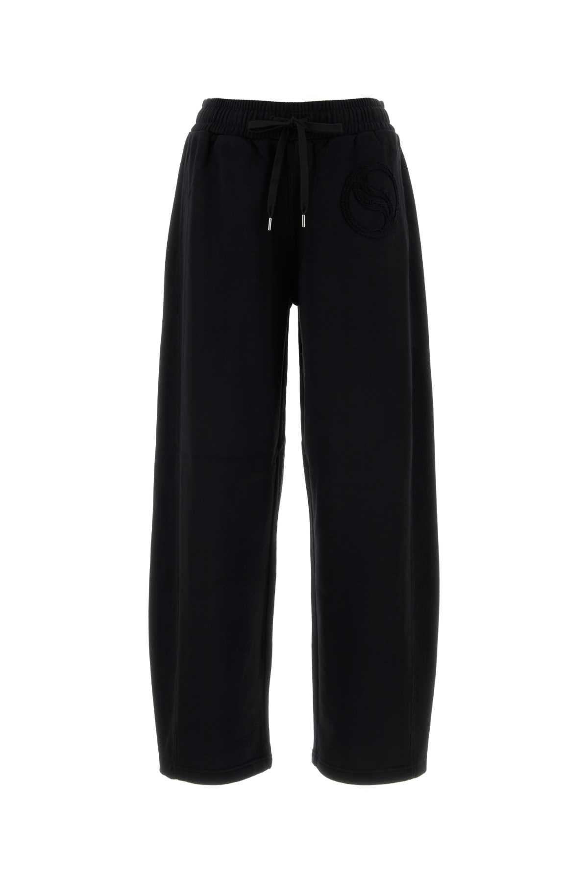 Stella Mccartney Women Black Cotton Joggers STELLA MCCARTNEY
