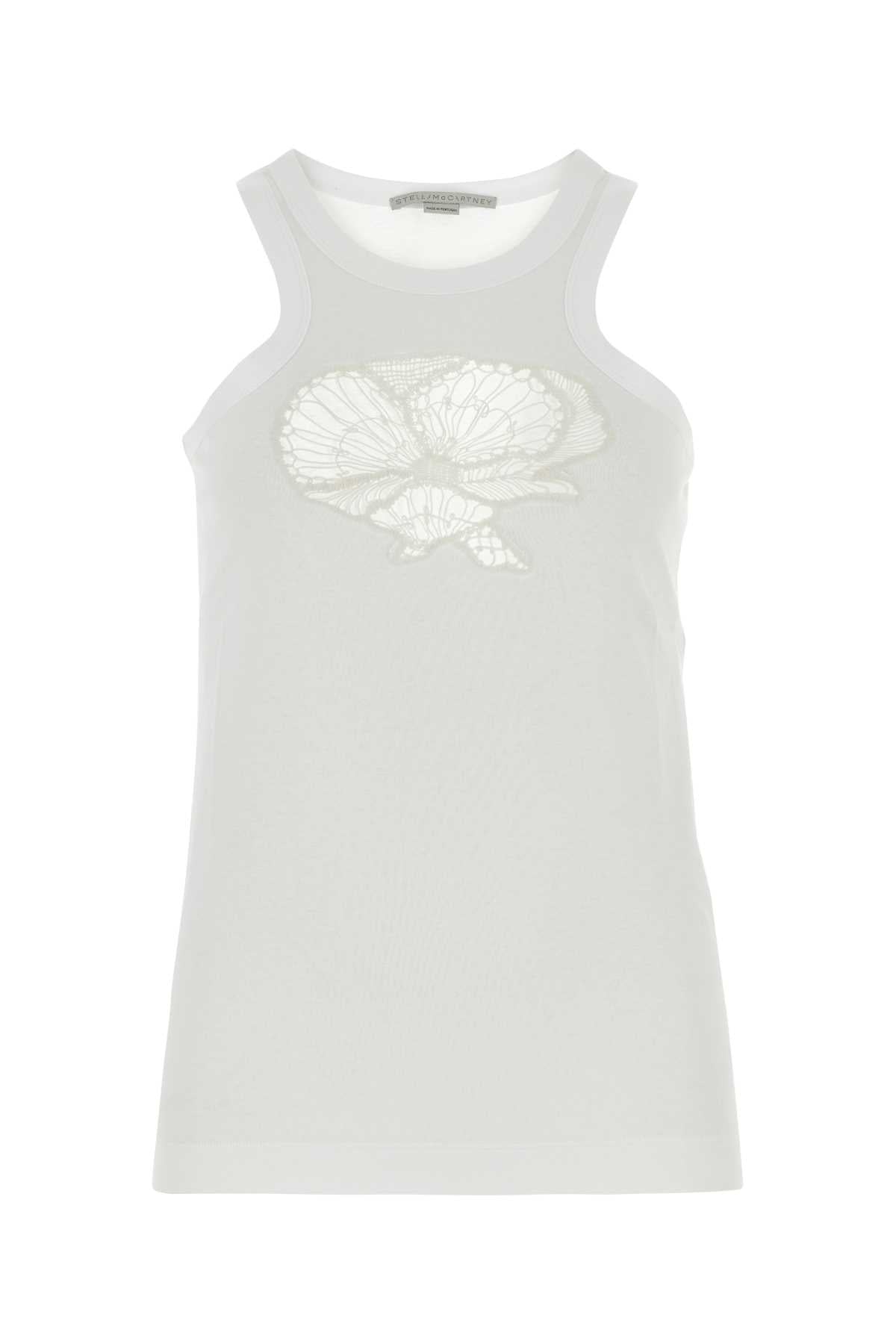Stella Mccartney Women White Cotton Tank Topâ STELLA MCCARTNEY