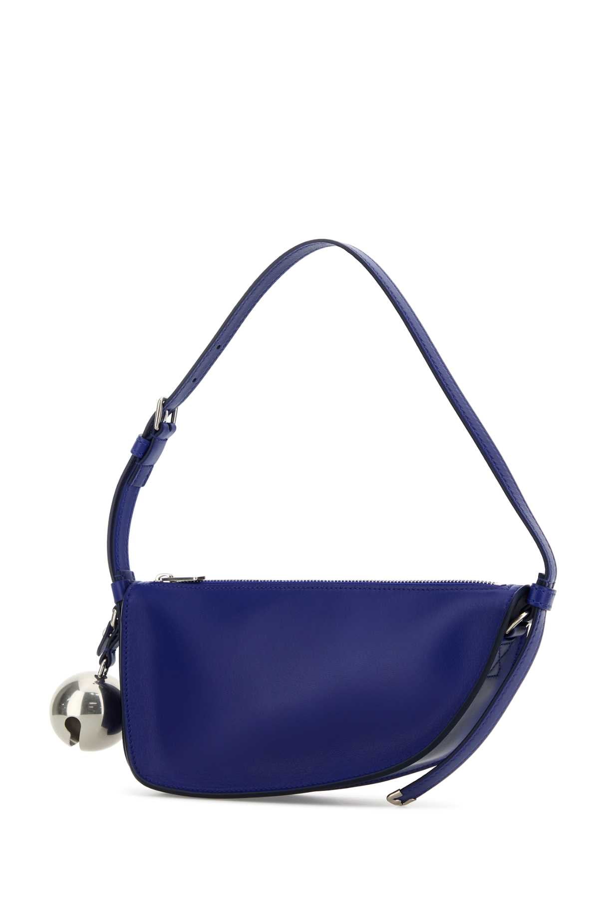 Burberry Women Blue Leather Shield Mini Shoulder Bag BURBERRY