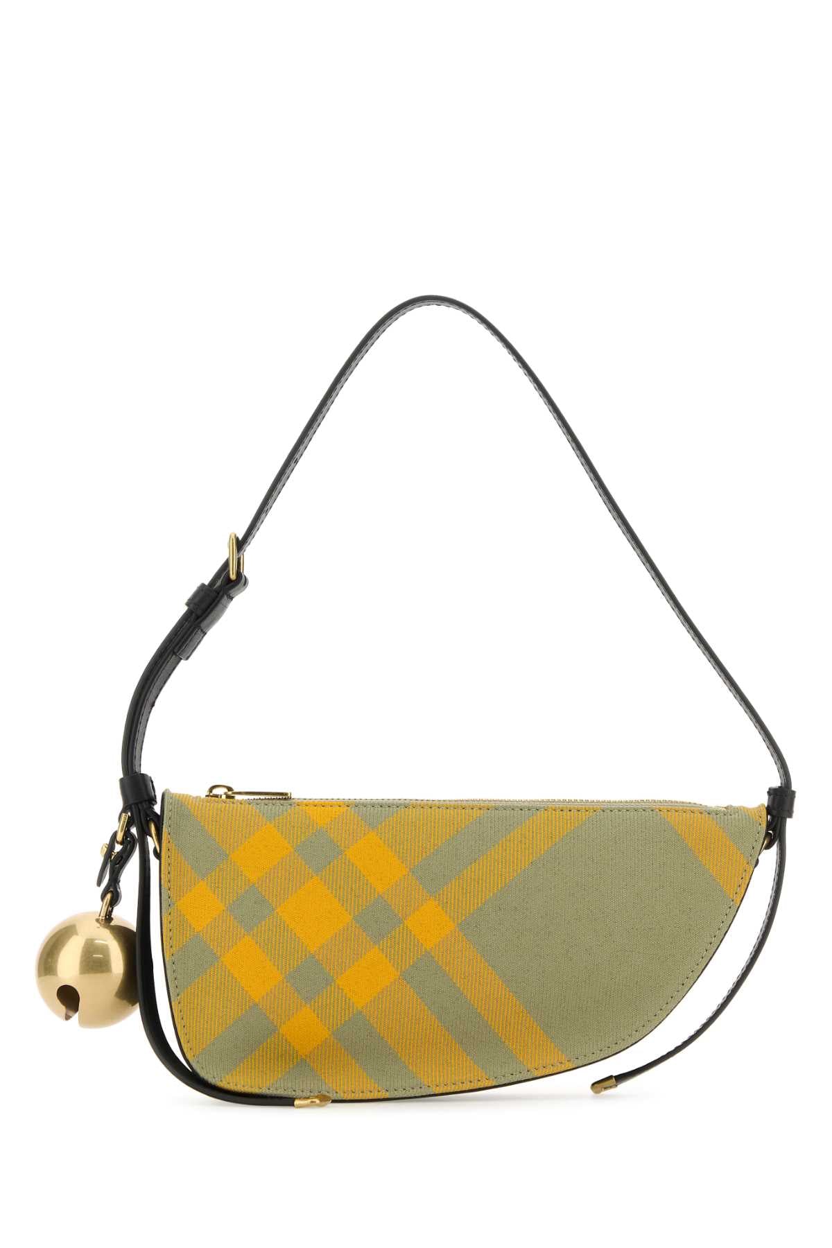 Burberry Women Embroidered Canvas Mini Shield Shoulder Bag BURBERRY