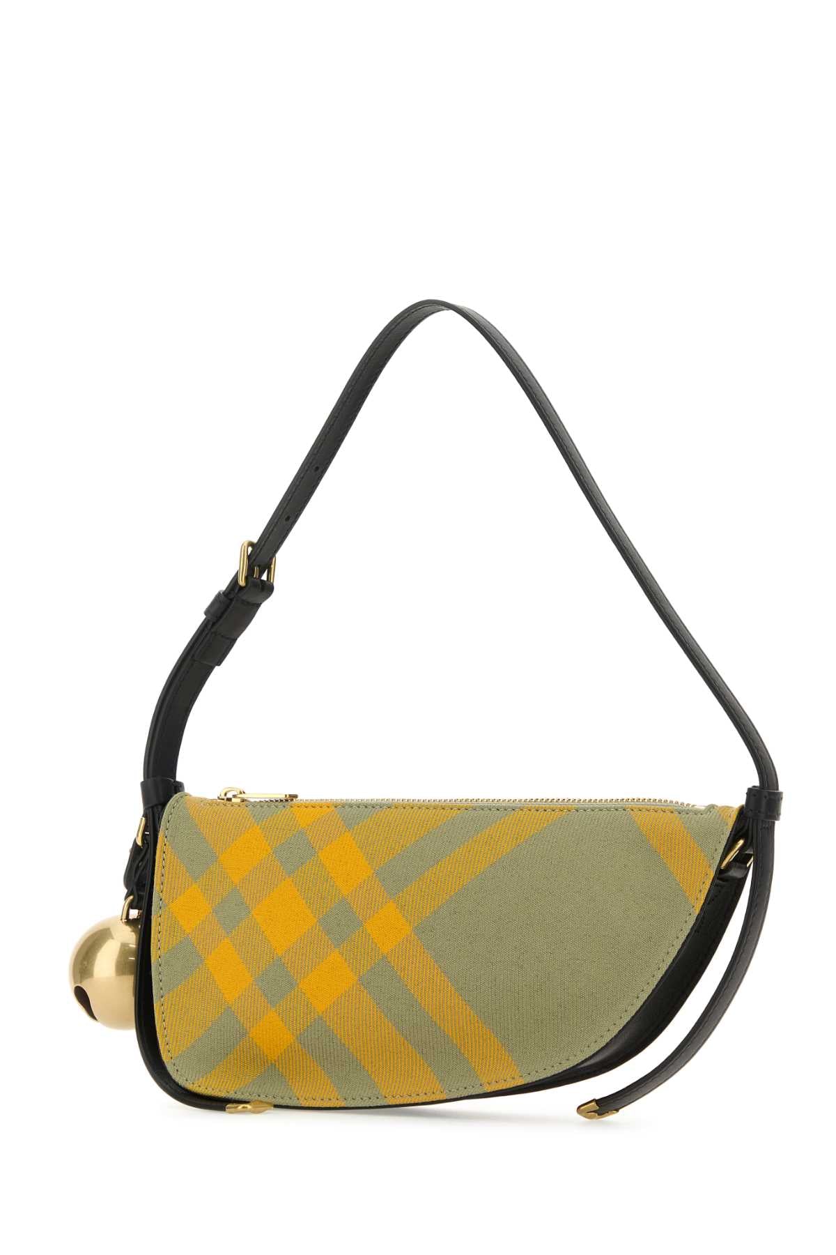 Burberry Women Embroidered Canvas Mini Shield Shoulder Bag BURBERRY