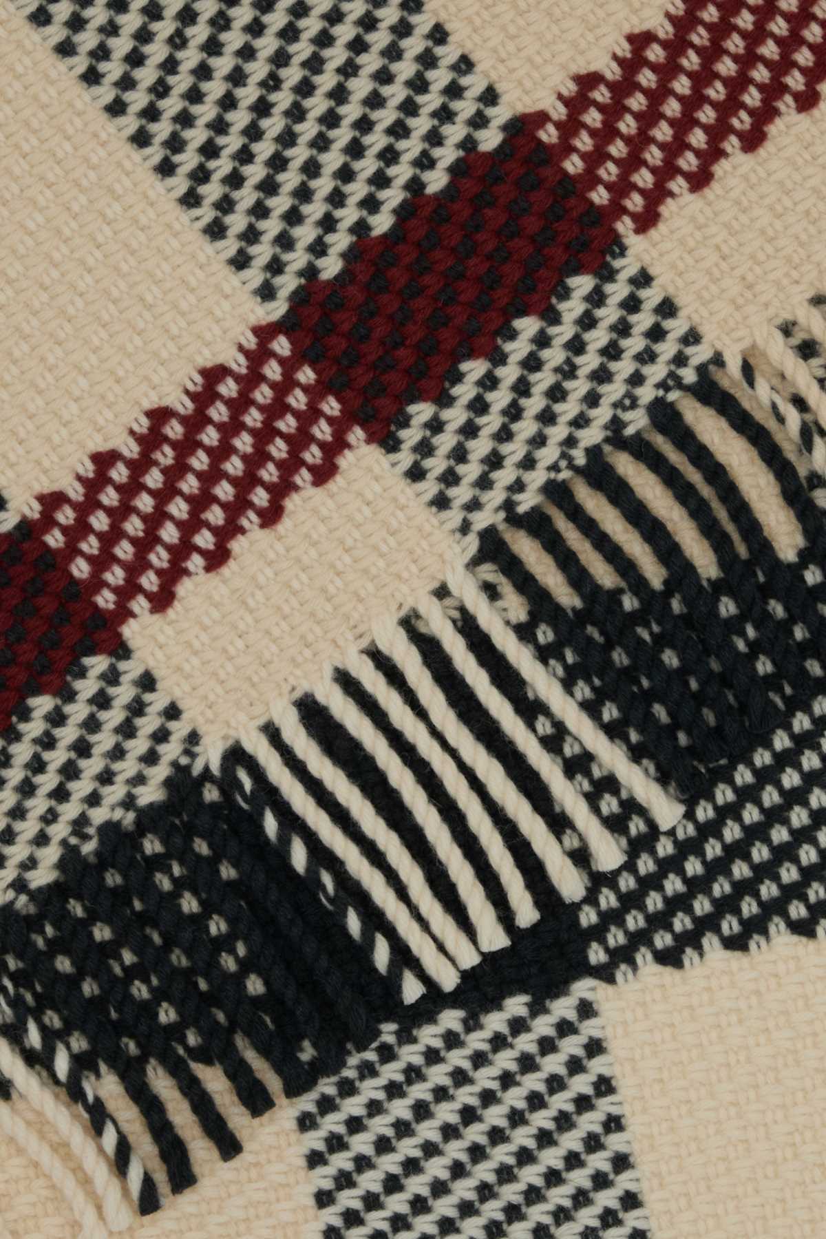 Burberry Women Embroidered Wool Scarf BURBERRY
