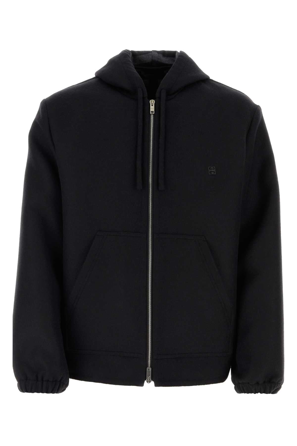 Givenchy Men Black Wool Blend Sweatshirt GIVENCHY
