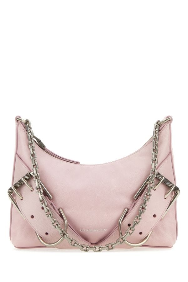 Givenchy Woman Pastel Pink Leather Voyou Boyfriend Party Shoulder Bag