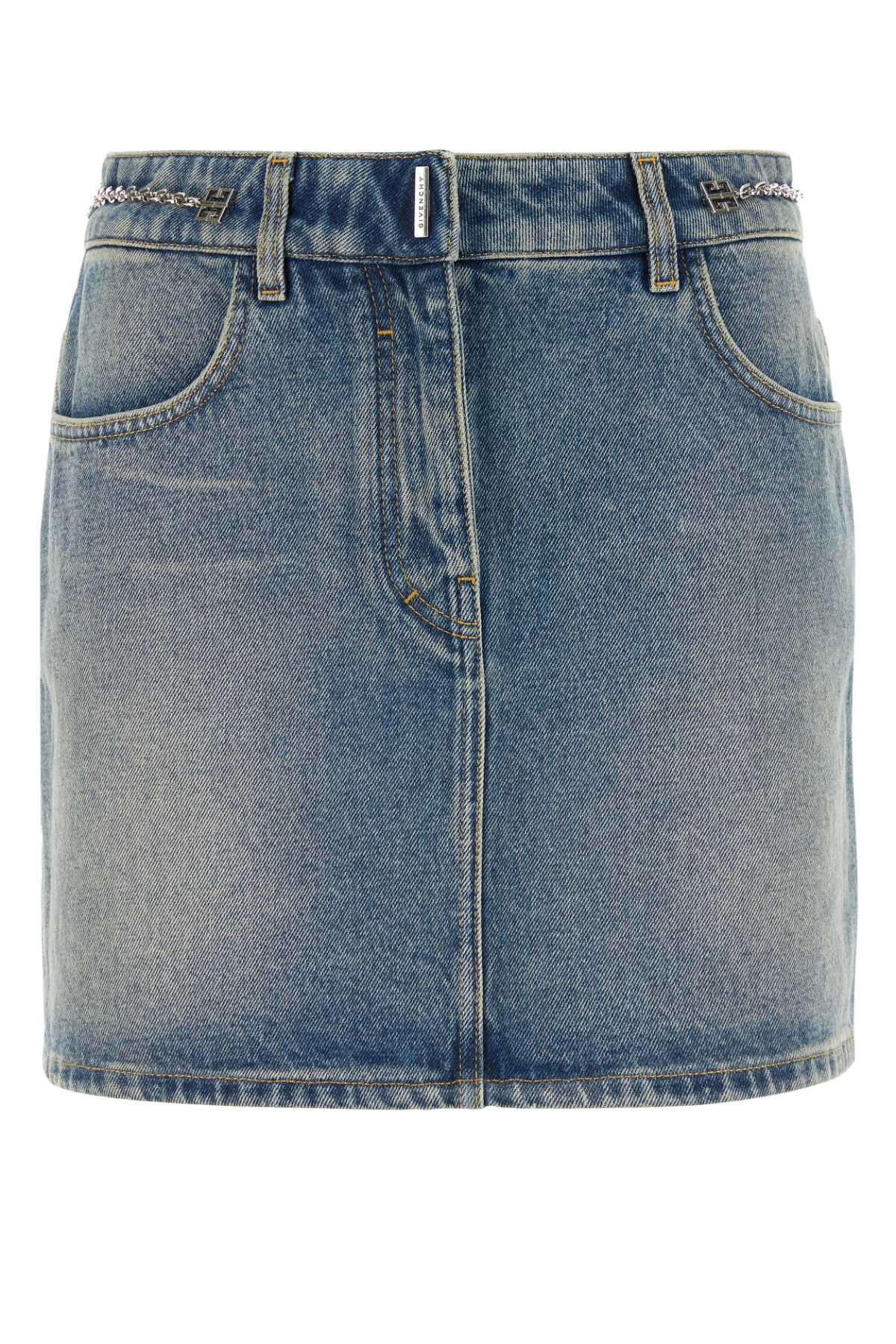Givenchy Women Denim Mini Skirt GIVENCHY