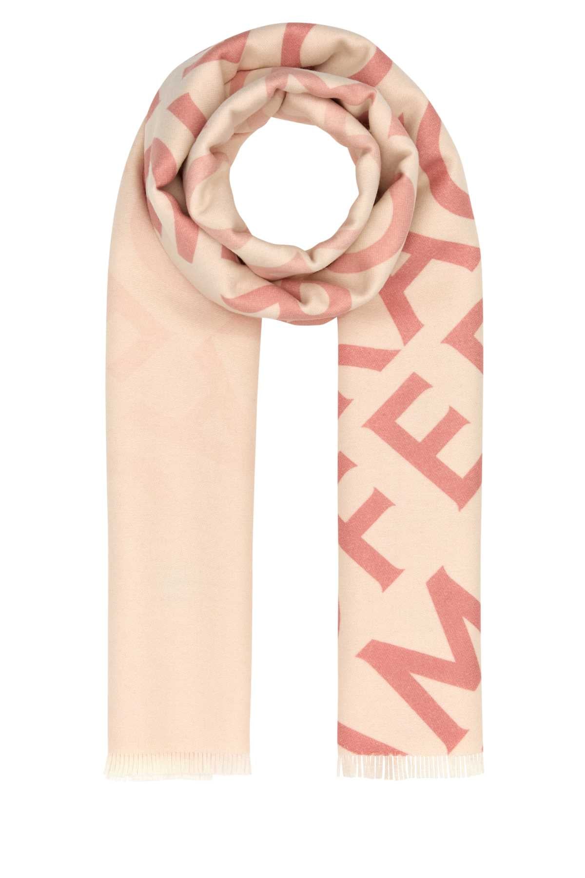 Salvatore Ferragamo Women Embroidered Wool Blend Reversible Scarf FERRAGAMO