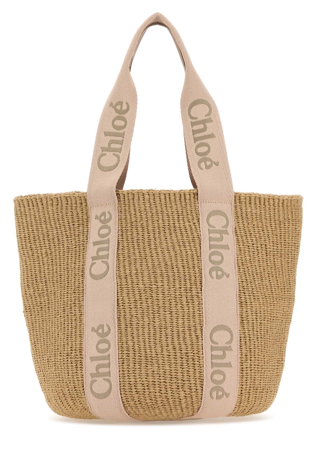 Chloe Women Paper Large Woody Shopping Bag CHLOE