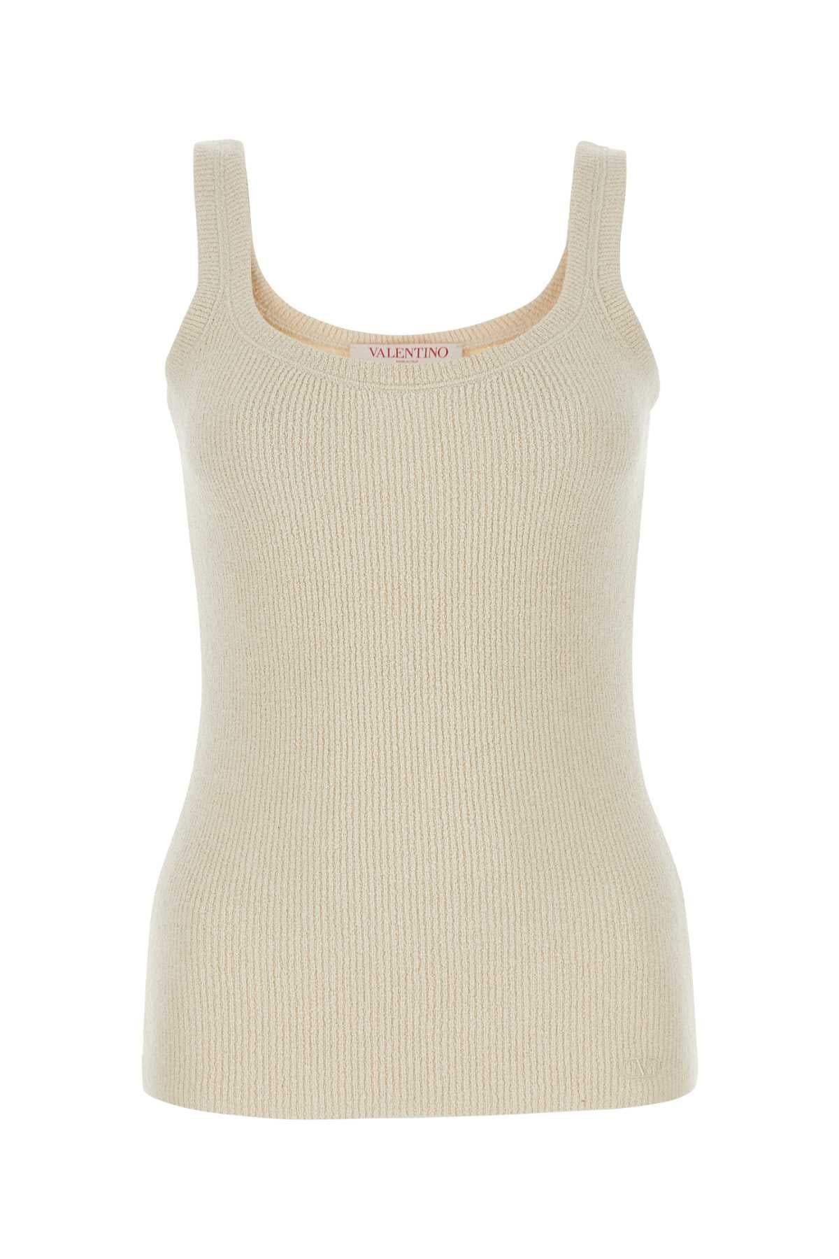 Valentino Garavani Women Sand Silk Tank Top VALENTINO GARAVANI