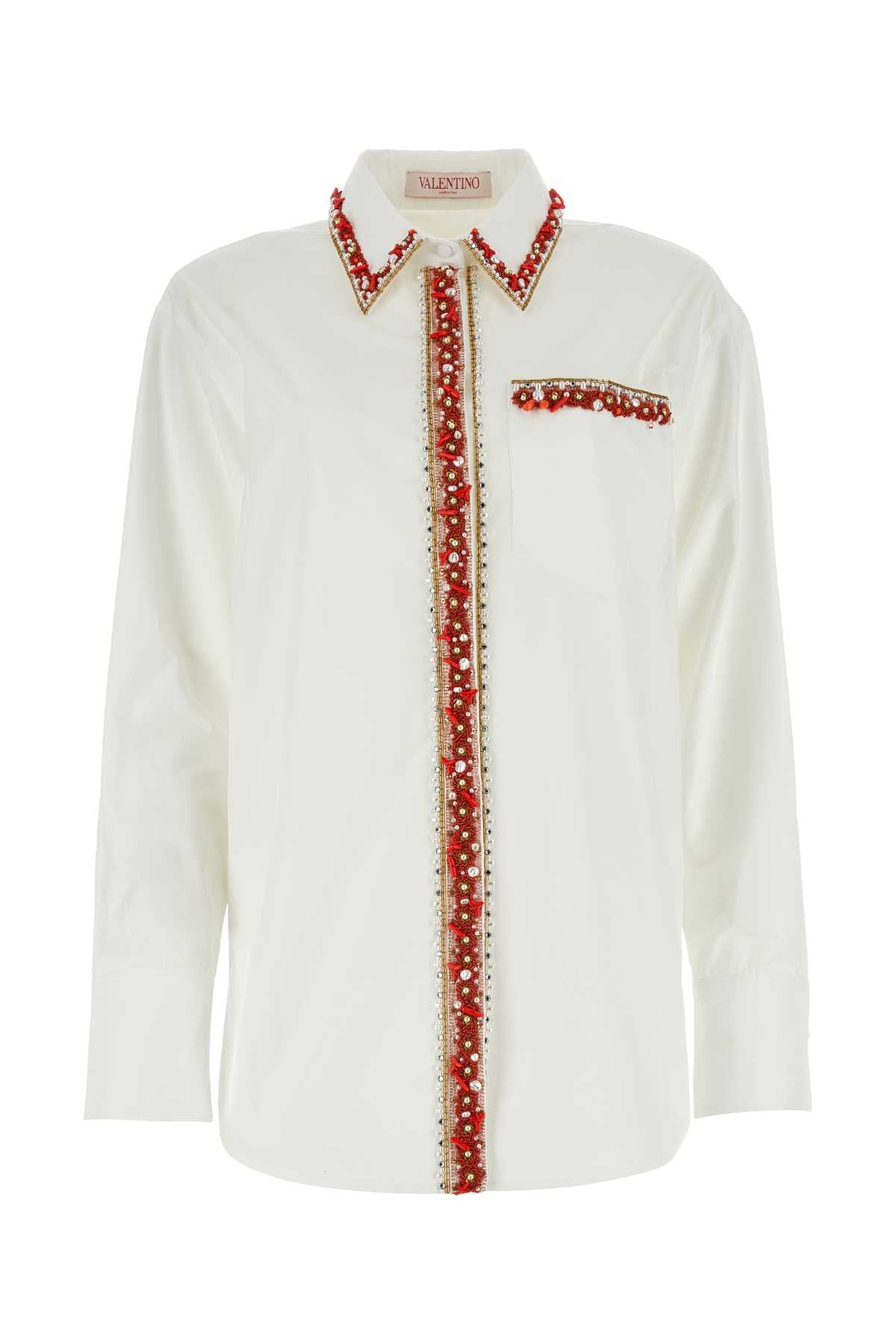 Valentino Garavani Women White Poplin Shirt VALENTINO GARAVANI