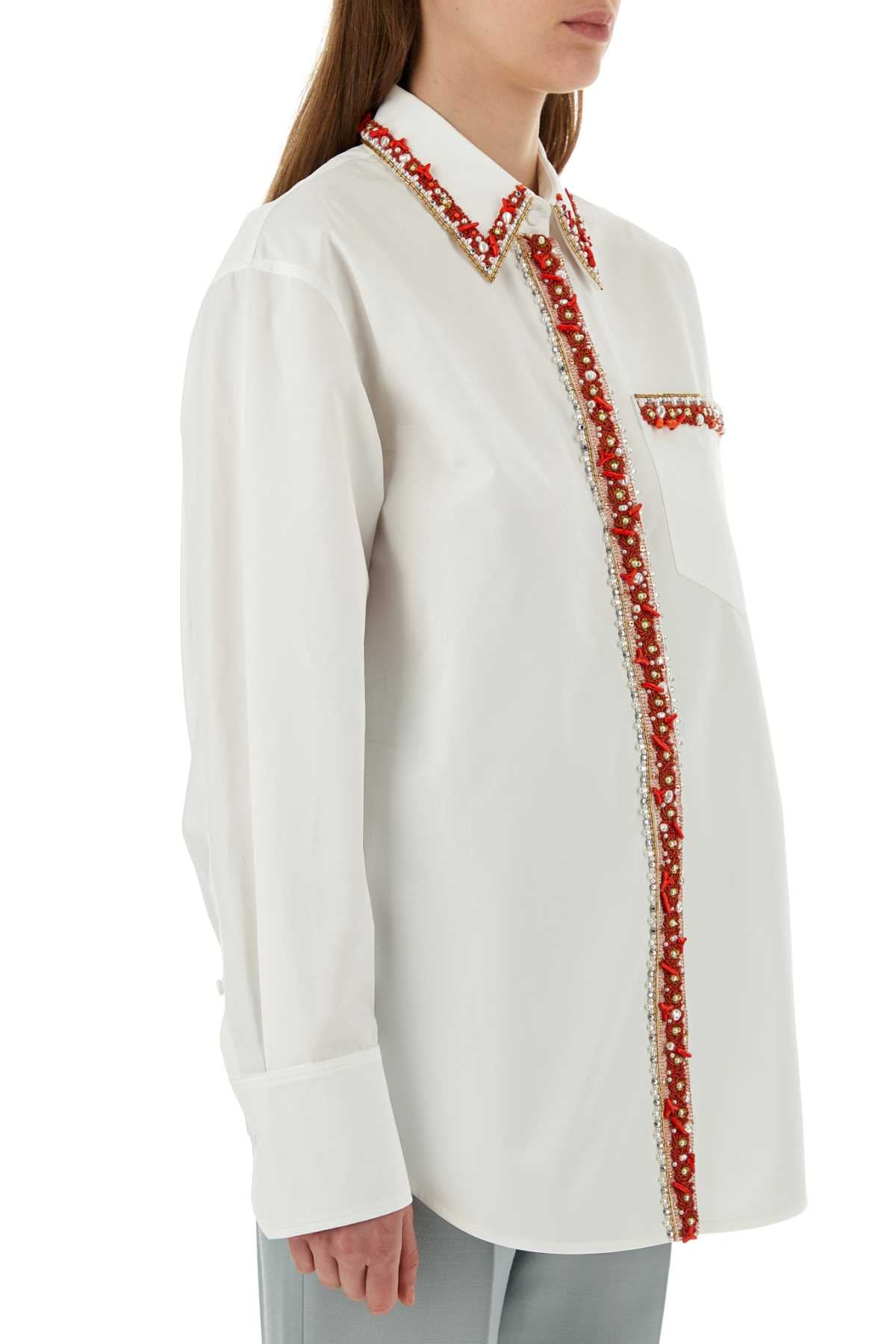 Valentino Garavani Women White Poplin Shirt VALENTINO GARAVANI