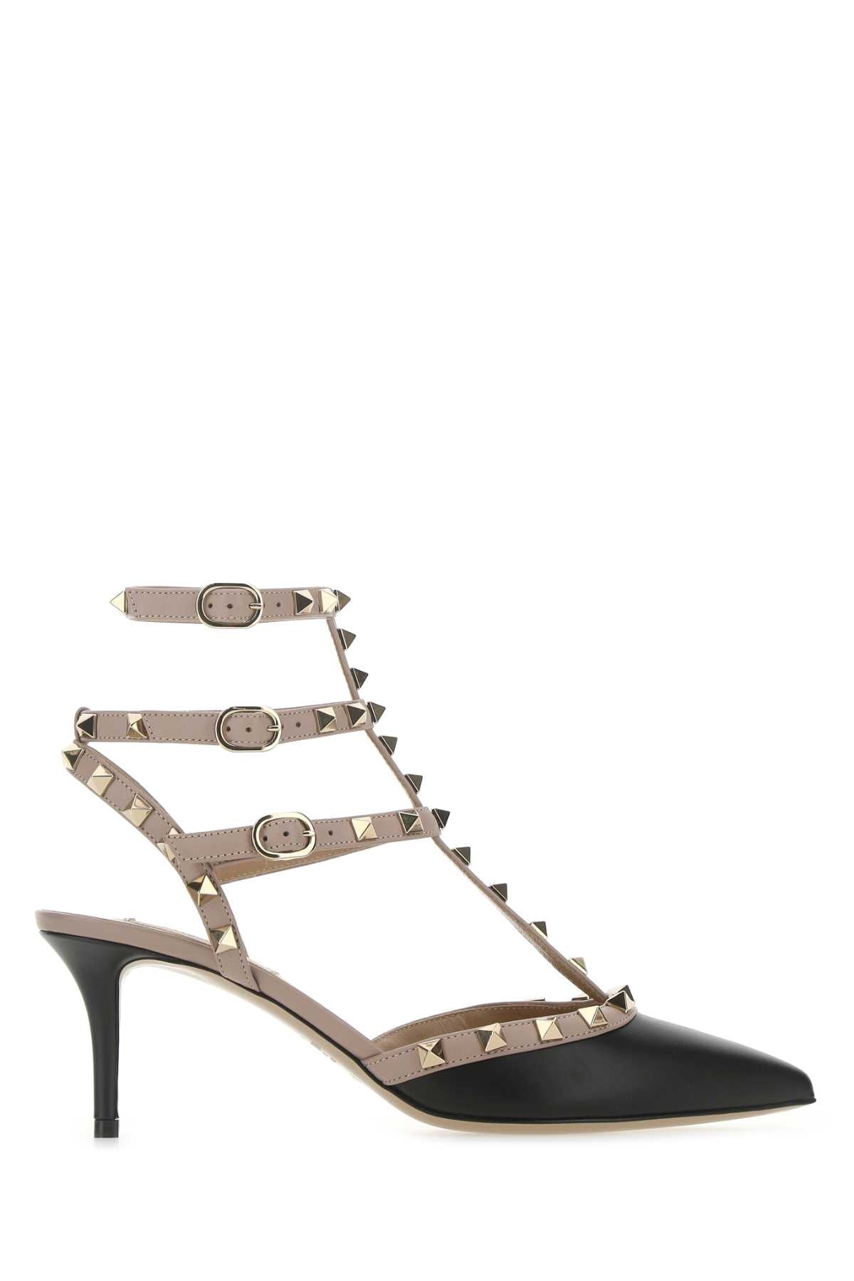 Valentino Garavani Women Two-Tone Leather Rockstud Pumps