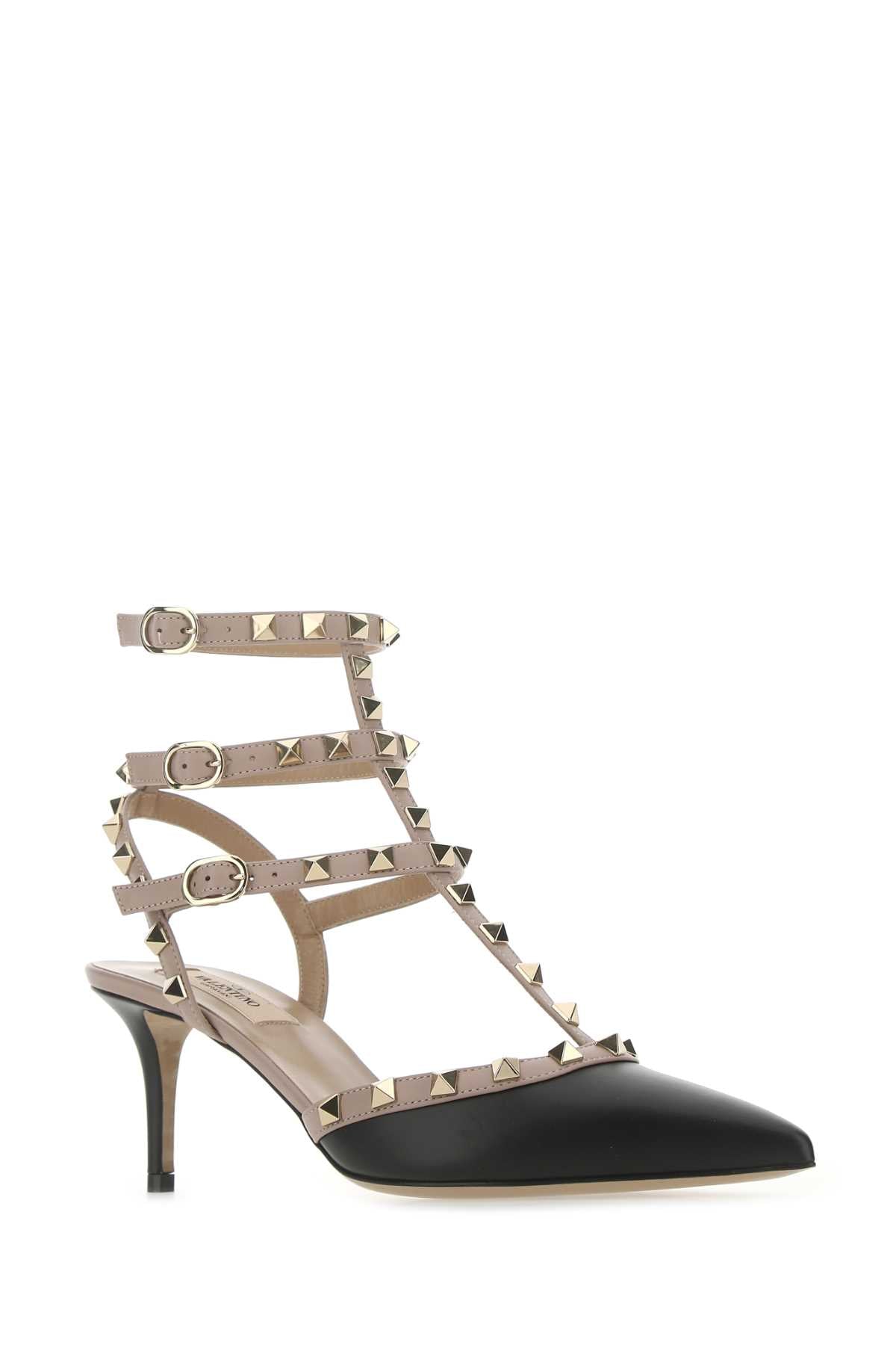 Valentino Garavani Women Two-Tone Leather Rockstud Pumps