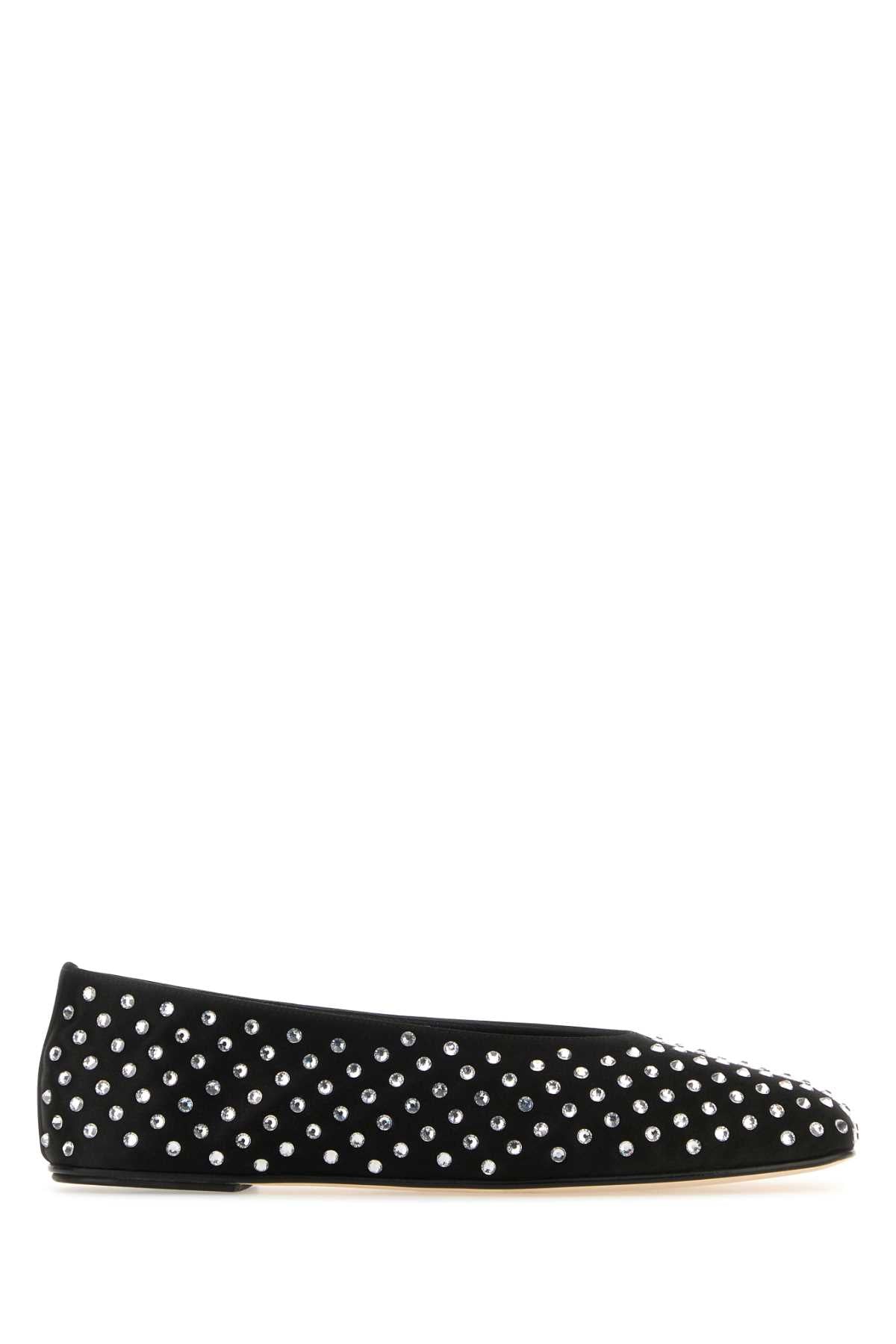 Magda Butrym Women Black Satin Ballerinas MAGDA BUTRYM