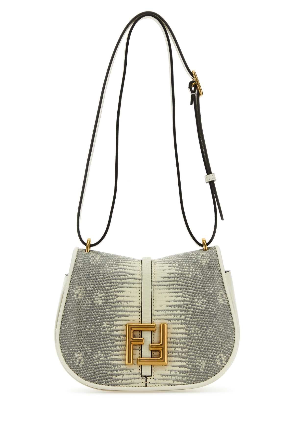 Fendi Women White Leather Mini C Mon Crossbody Bag FENDI