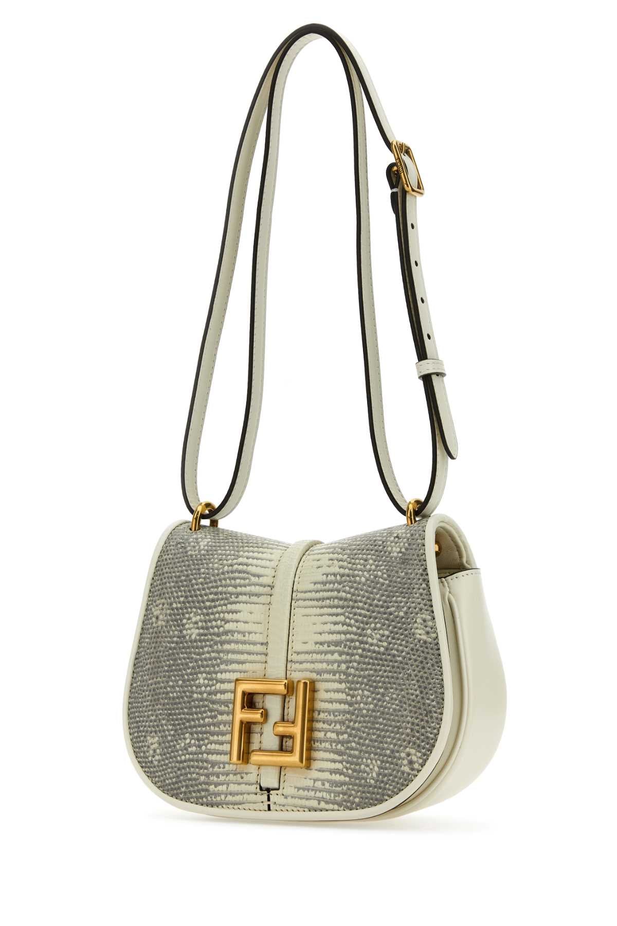 Fendi Women White Leather Mini C Mon Crossbody Bag FENDI