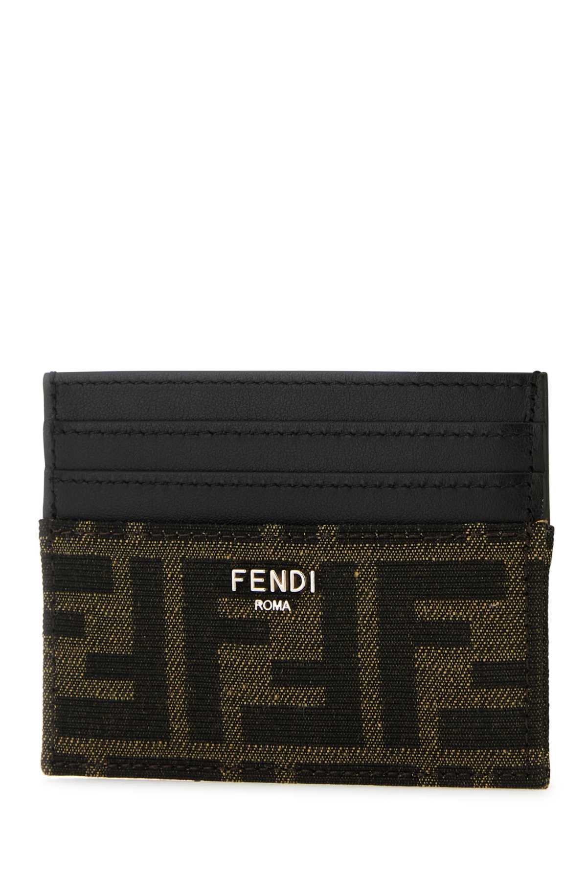 Fendi Men Embroidered Jacquard Card Holder FENDI