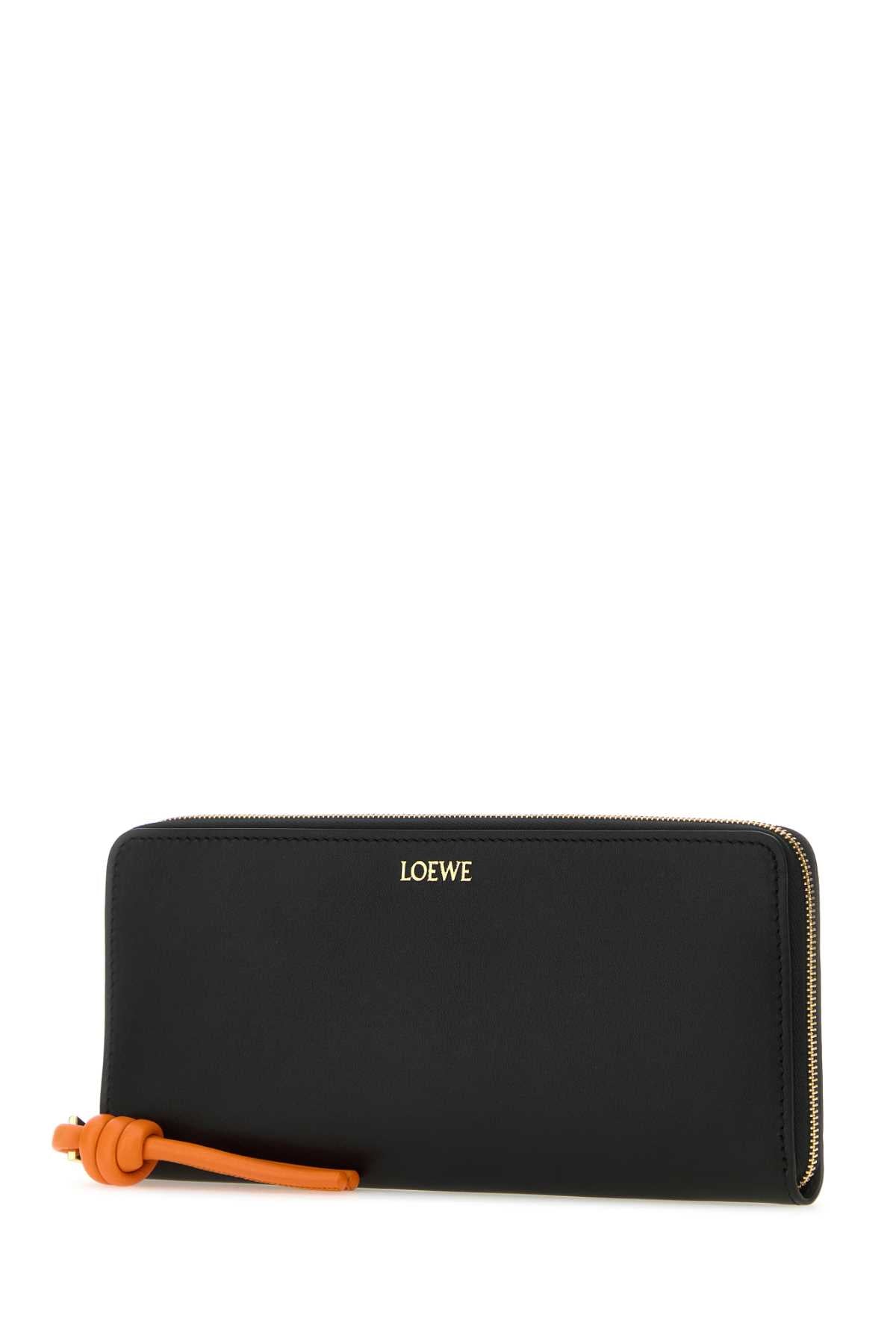 Loewe Women Black Leather Wallet