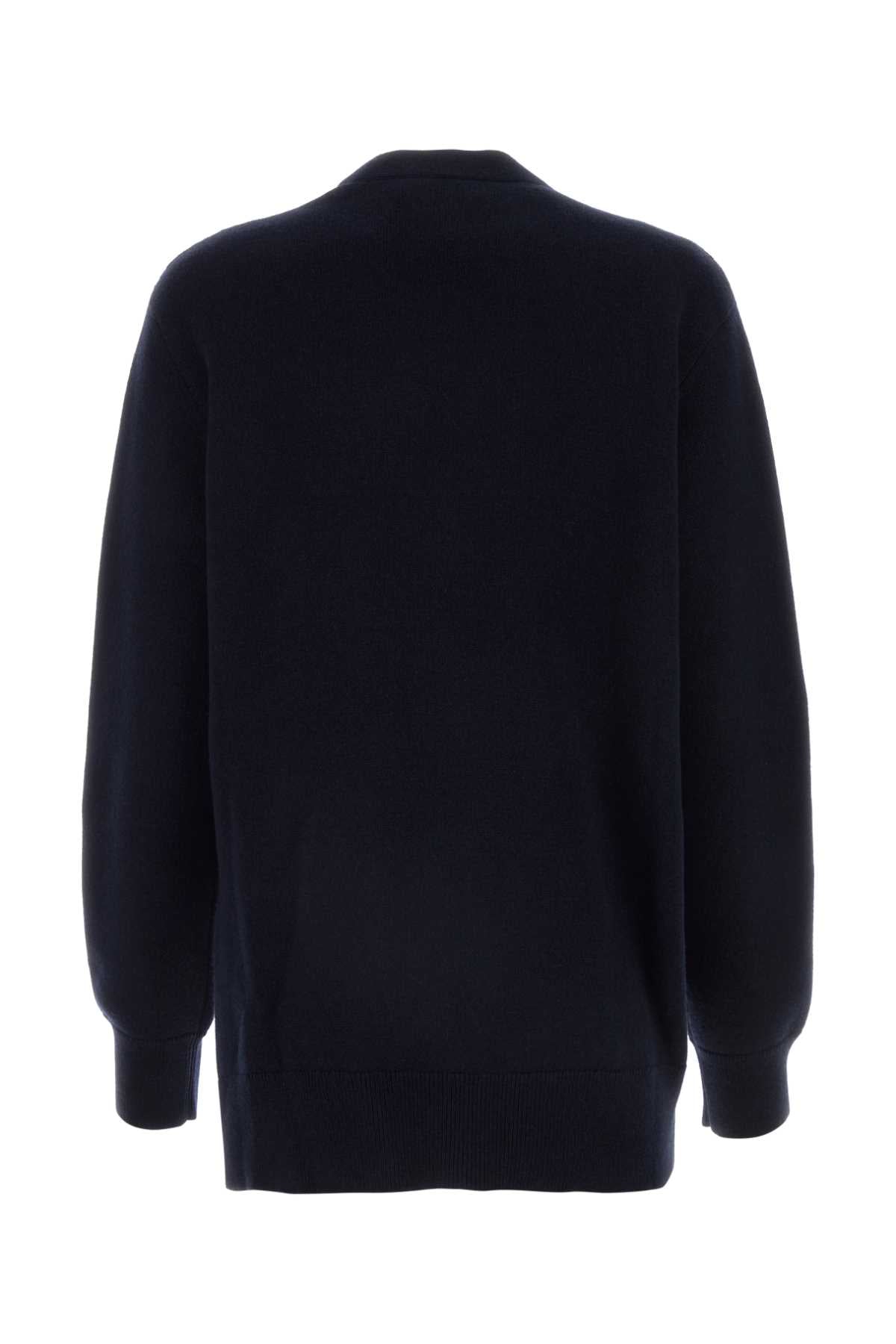 Loewe Women Midnight Blue Cashmere Cardigan LOEWE