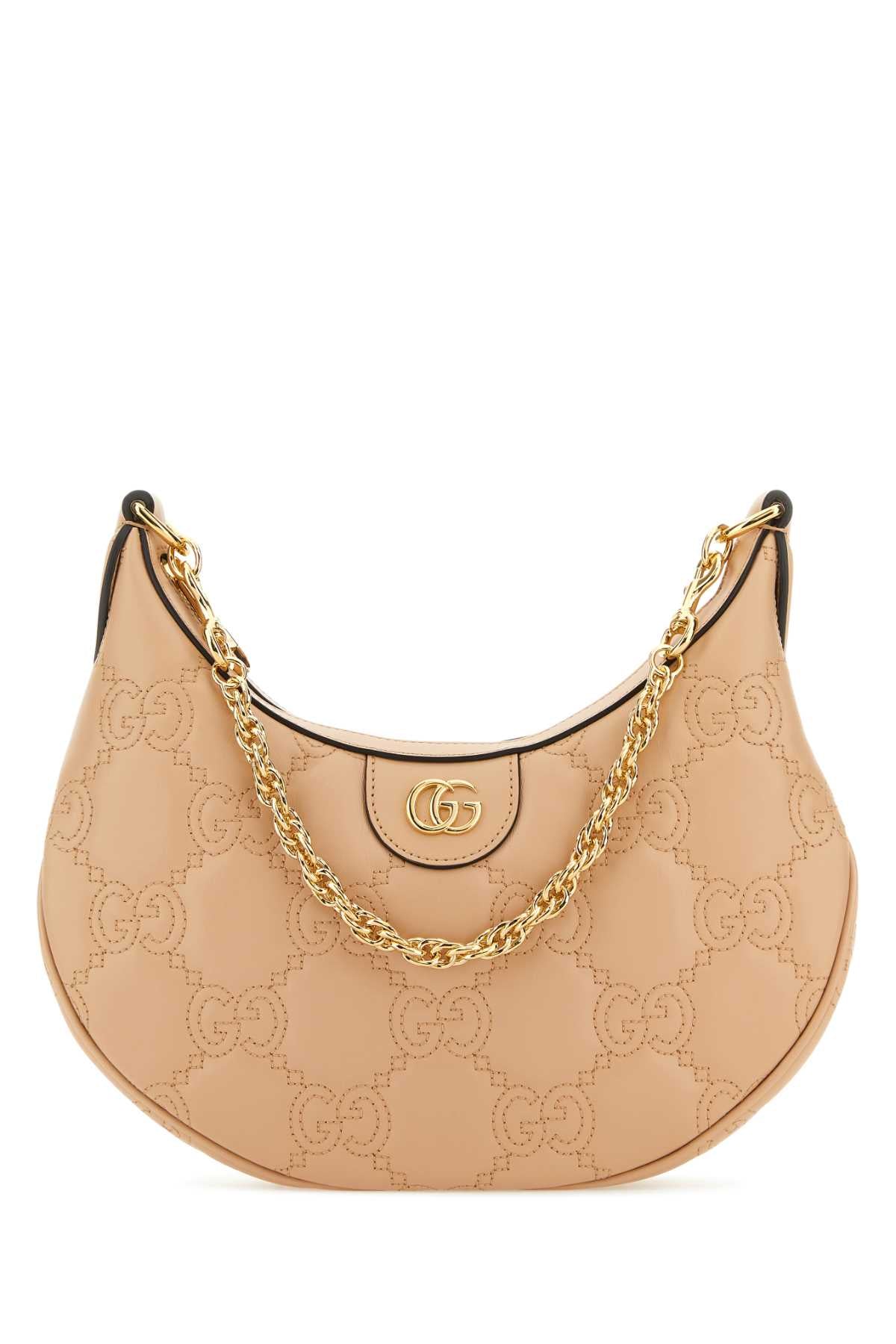 Gucci Women Powder Pink Leather Small Lion Gg Handbag GUCCI