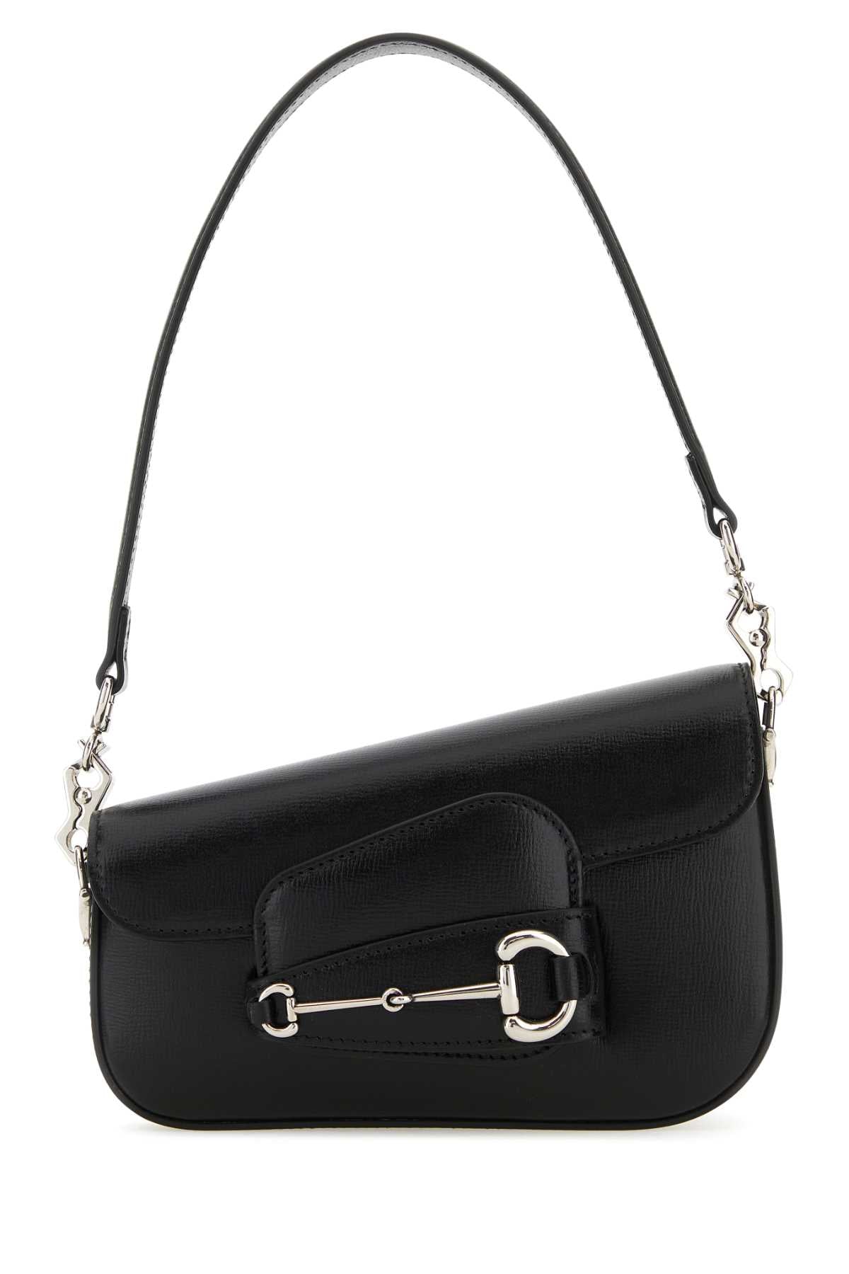Gucci Women Black Leather Mini Gucci Horsebit 1955 Handbag GUCCI
