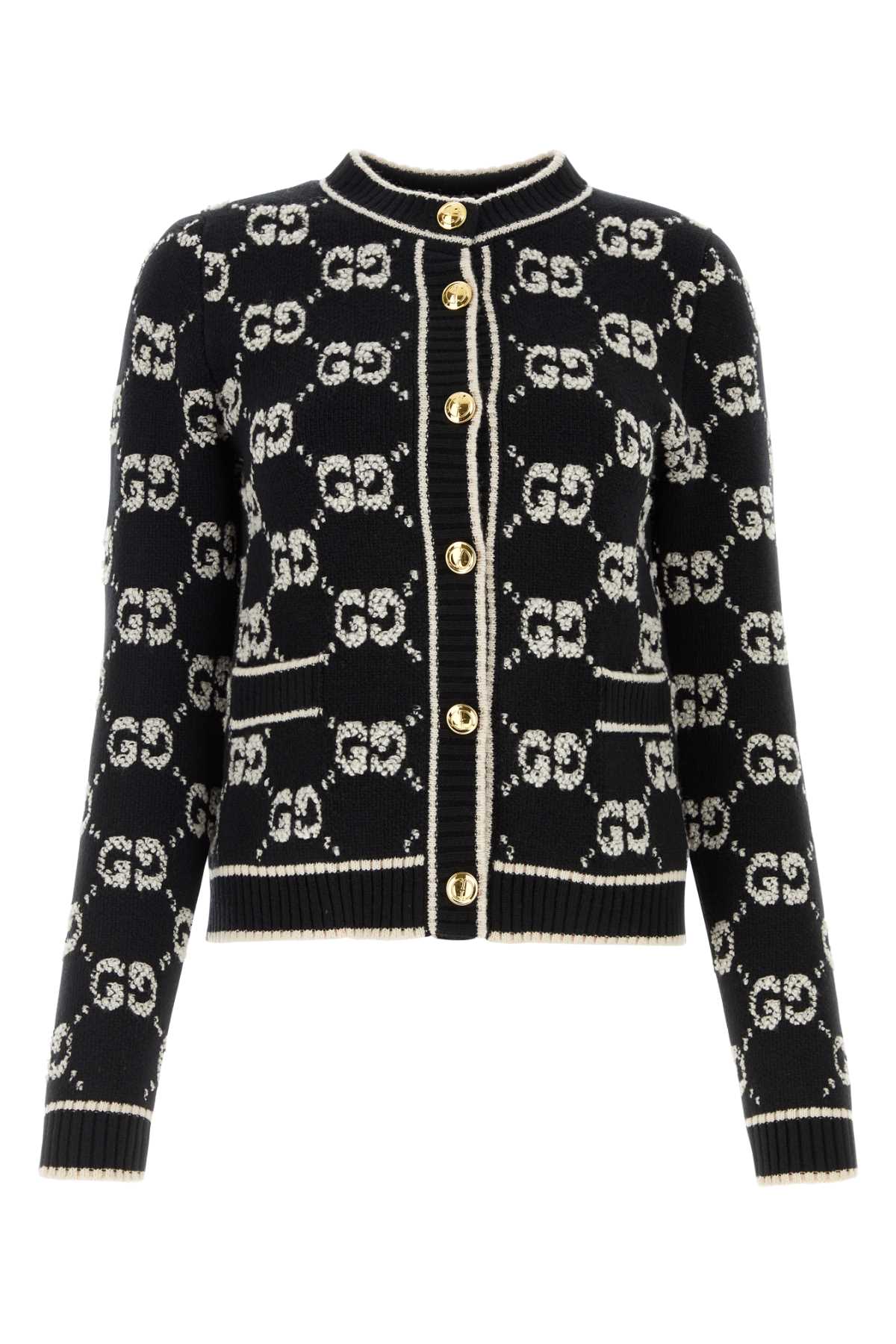 Gucci Women Embroidered Wool Cardigan GUCCI