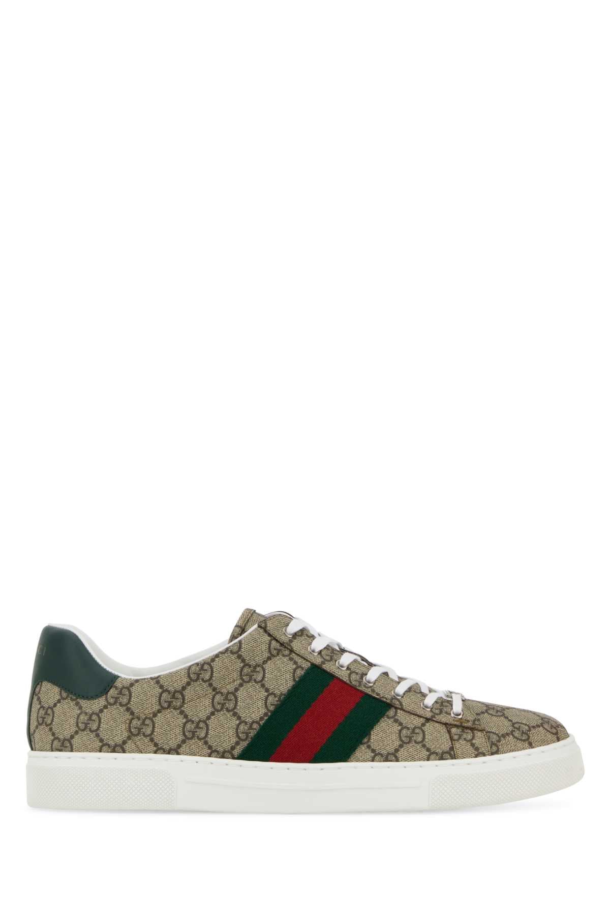 Gucci Men Gg Supreme Fabric Ace Sneakers GUCCI