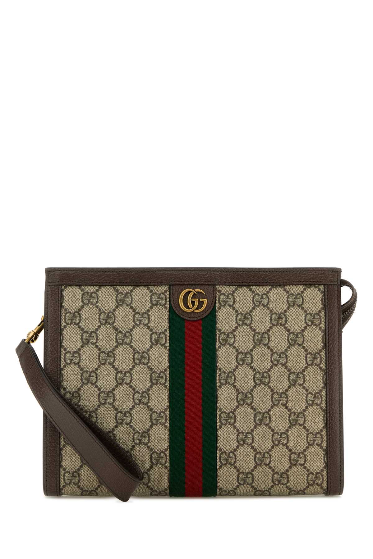 Gucci Men Printed Gg Supreme Fabric Ophidia Clutch GUCCI