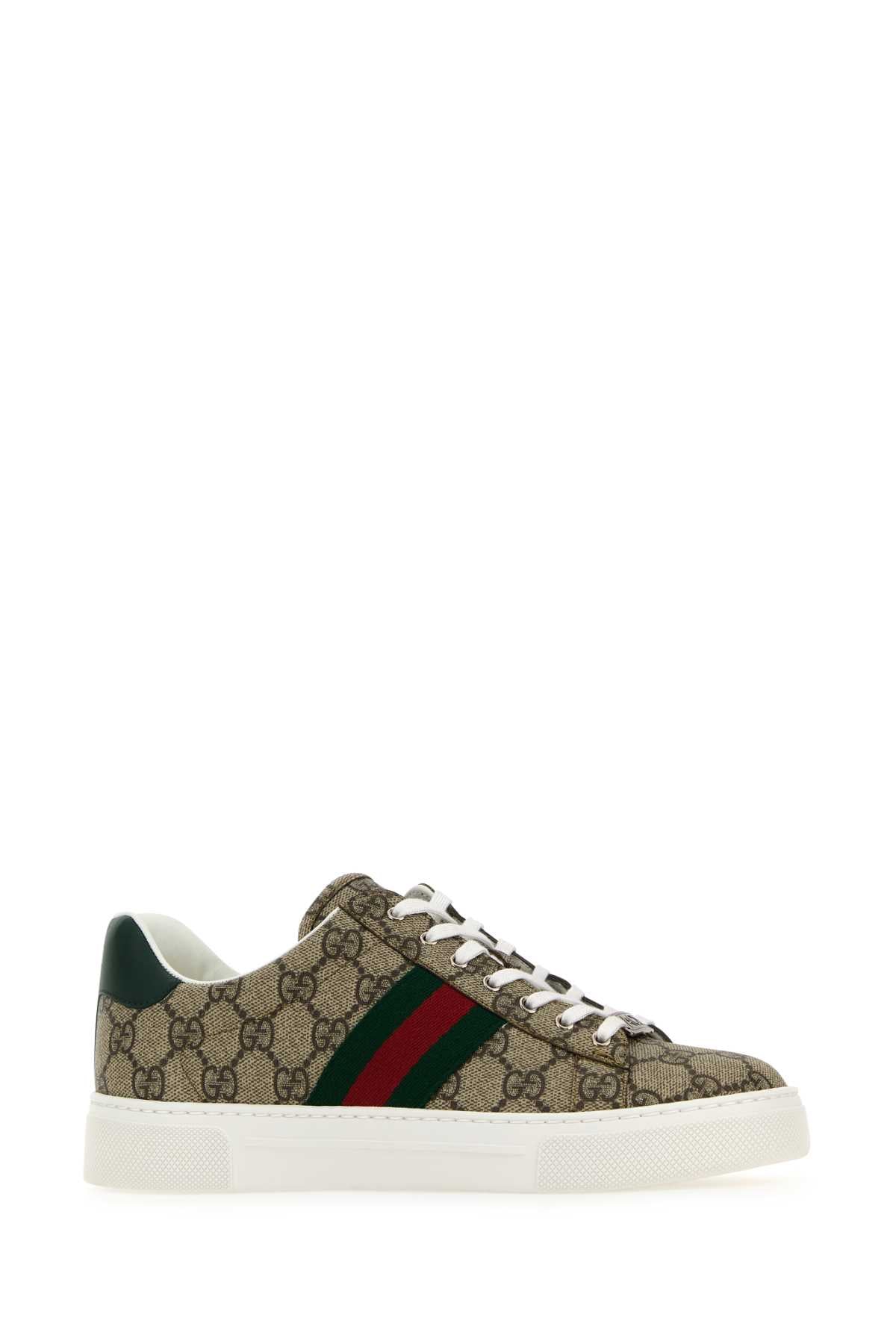 Gucci Women Gg Supreme Fabric Gucci Ace Sneakers GUCCI