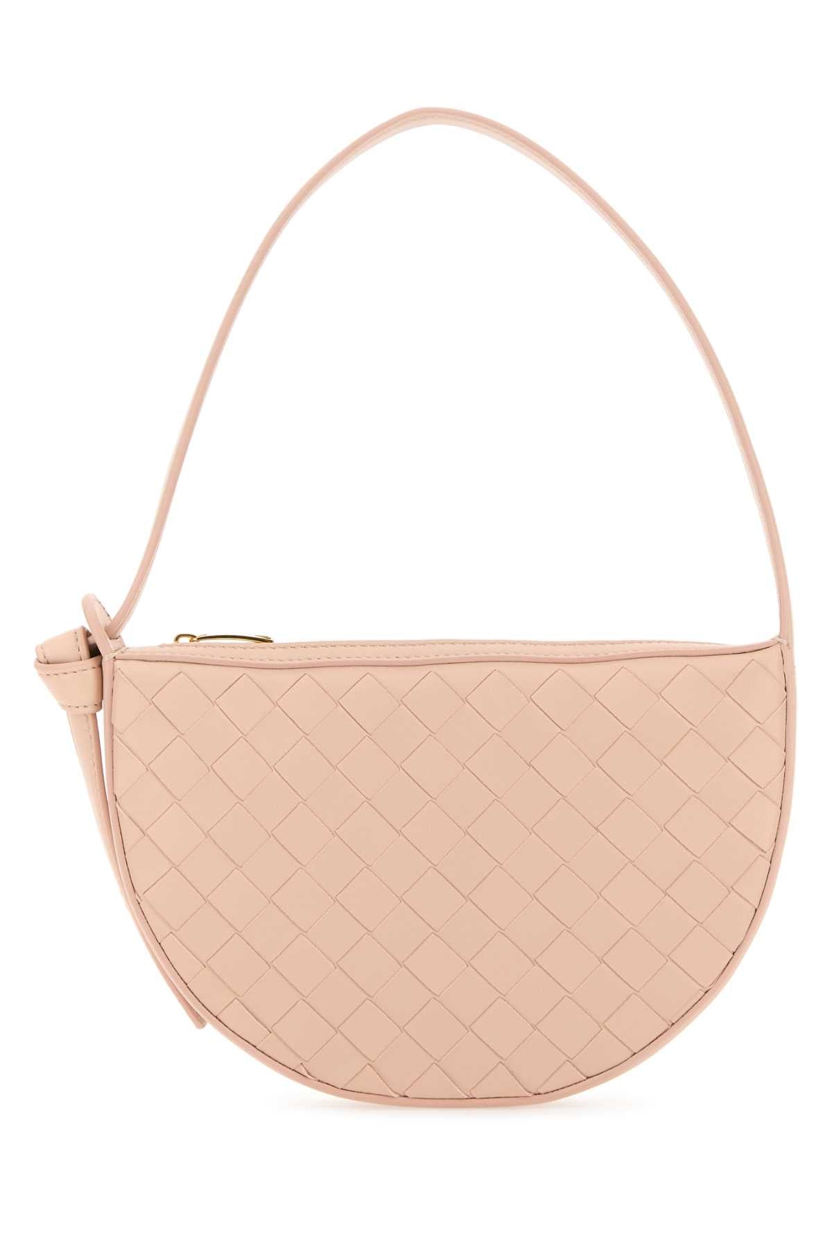 Bottega Veneta Women Light Pink Leather Mini Sunrise Shoulder Bag BOTTEGA VENETA