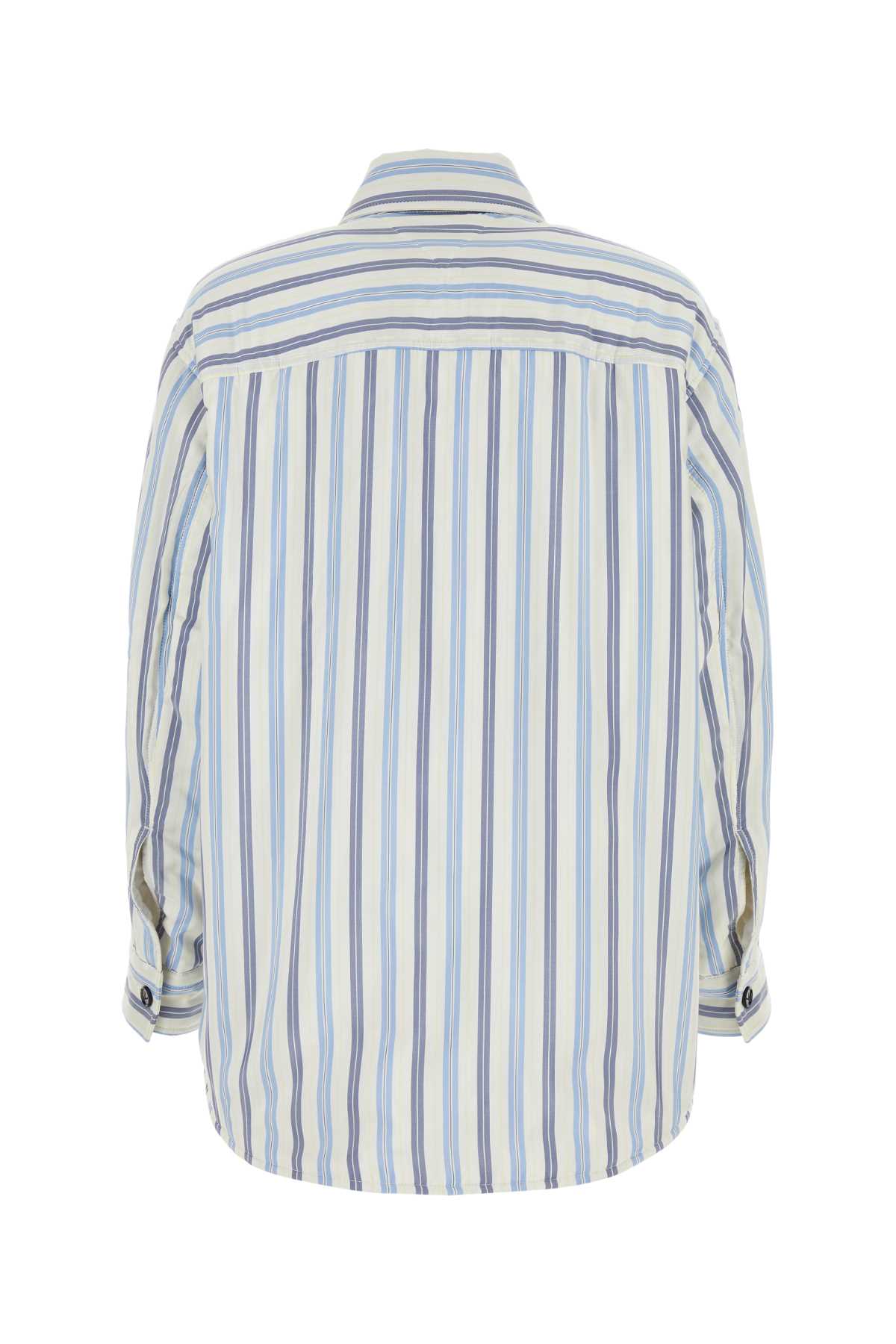 Bottega Veneta Women Embroidered Silk Oversize Padded Shirt BOTTEGA VENETA