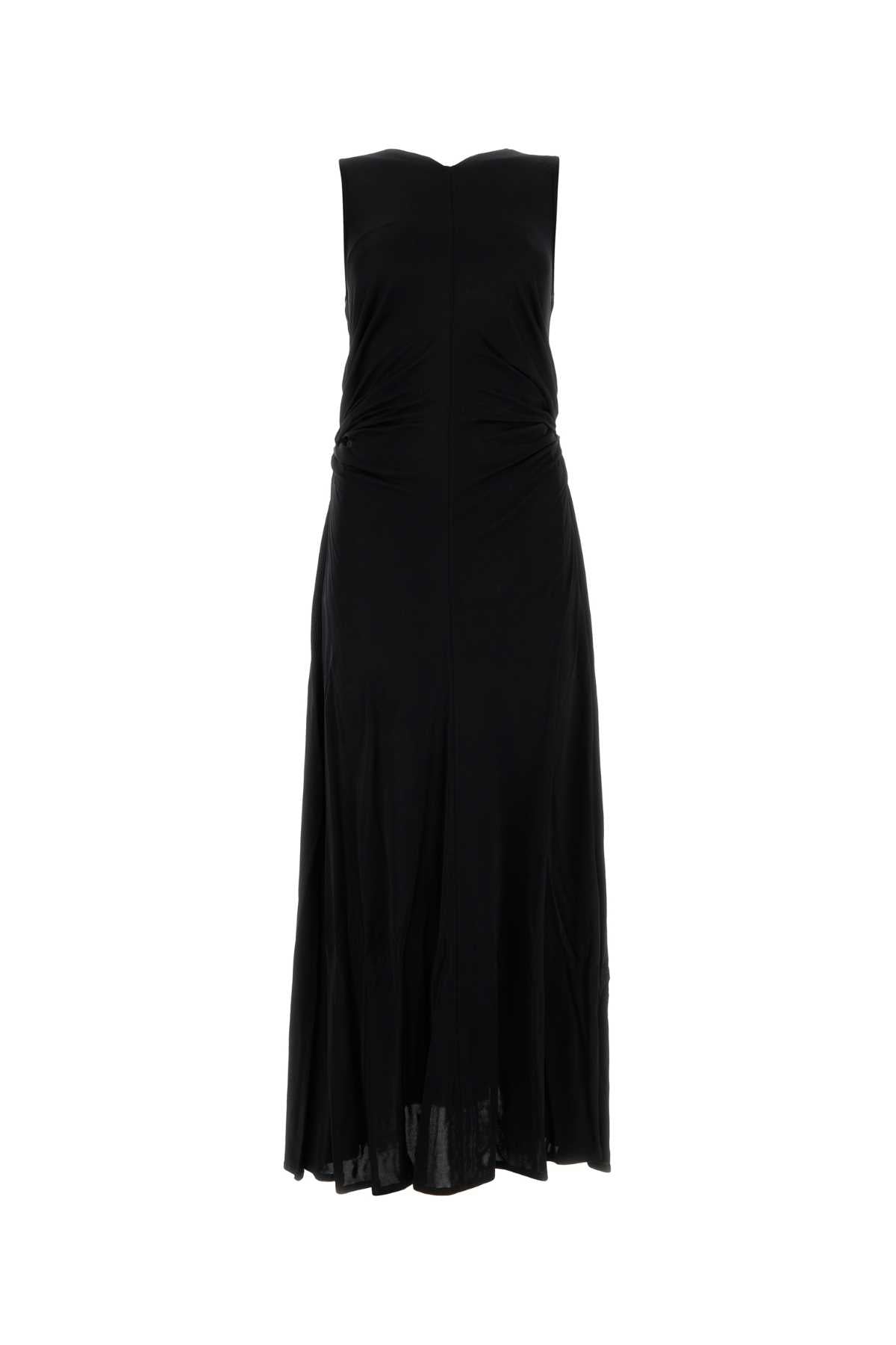 Bottega Veneta Women Black Jersey Long Dress BOTTEGA VENETA