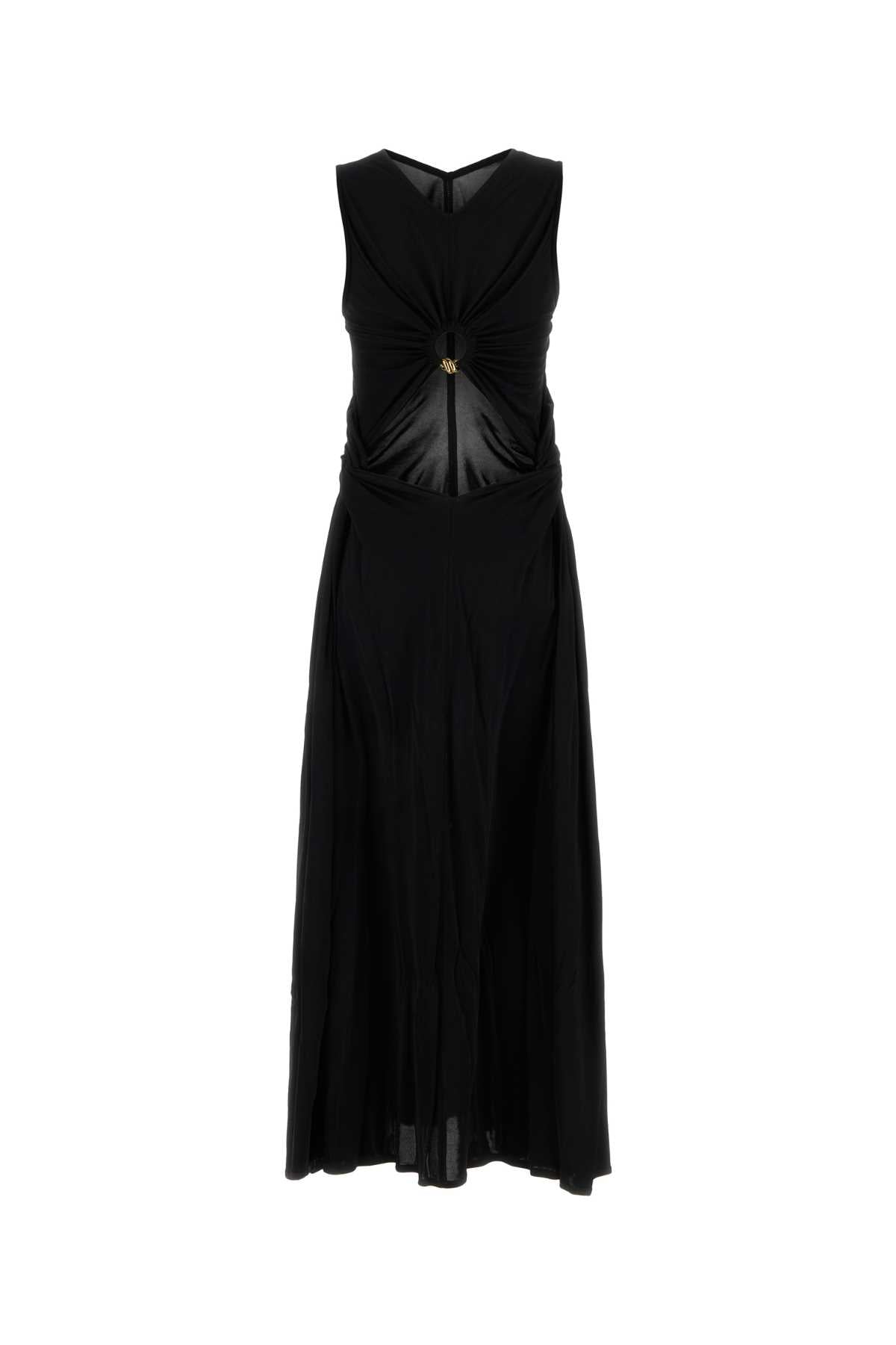 Bottega Veneta Women Black Jersey Long Dress BOTTEGA VENETA