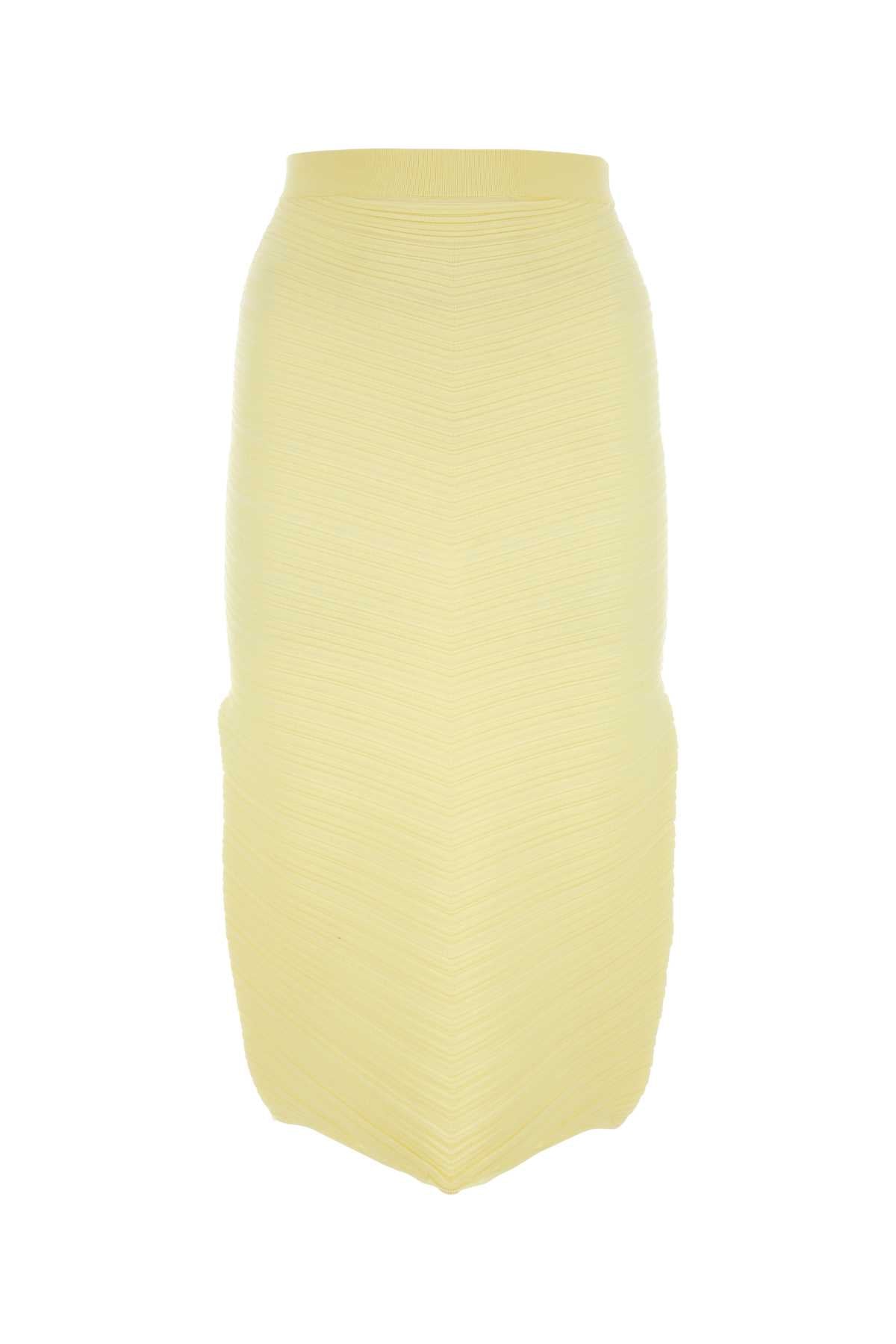 Bottega Veneta Women Yellow Stretch Cotton Blend Skirt BOTTEGA VENETA