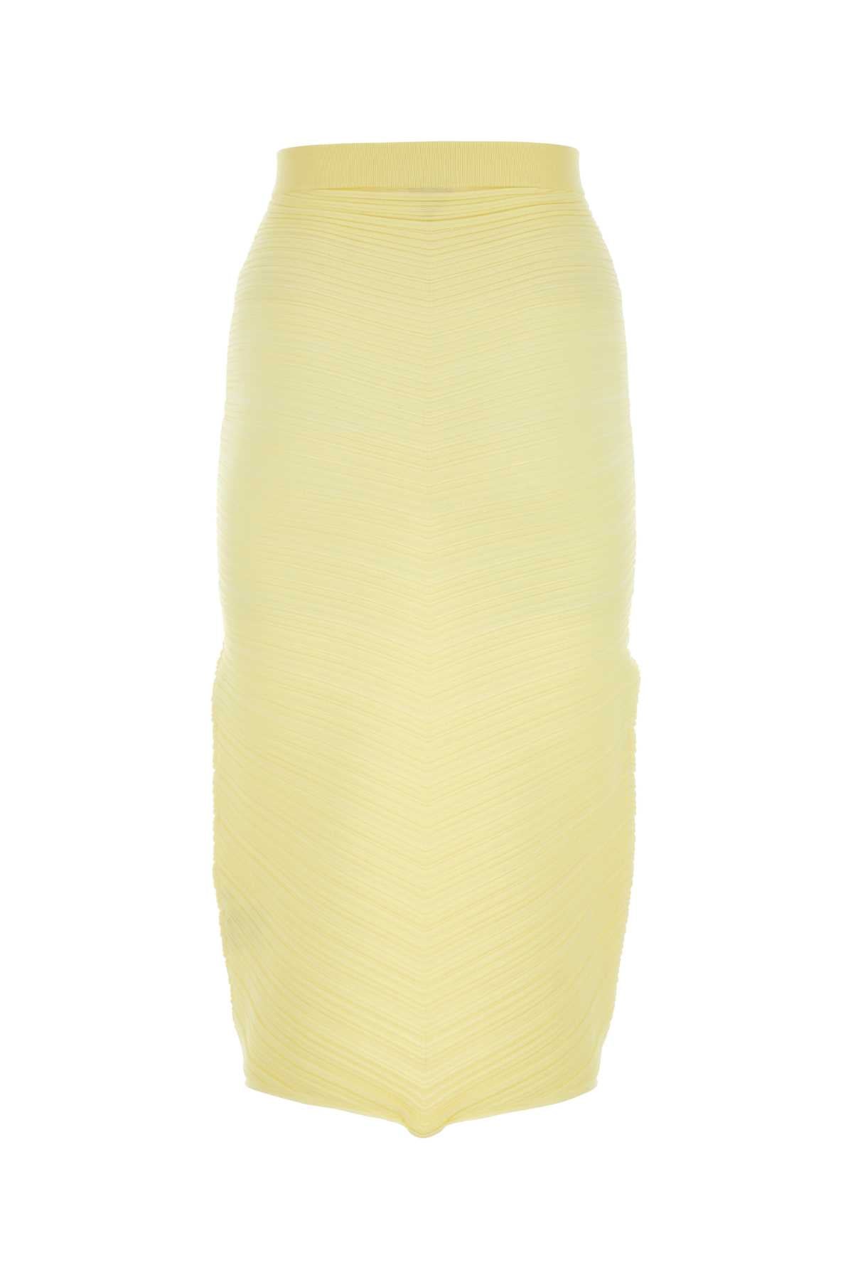Bottega Veneta Women Yellow Stretch Cotton Blend Skirt BOTTEGA VENETA